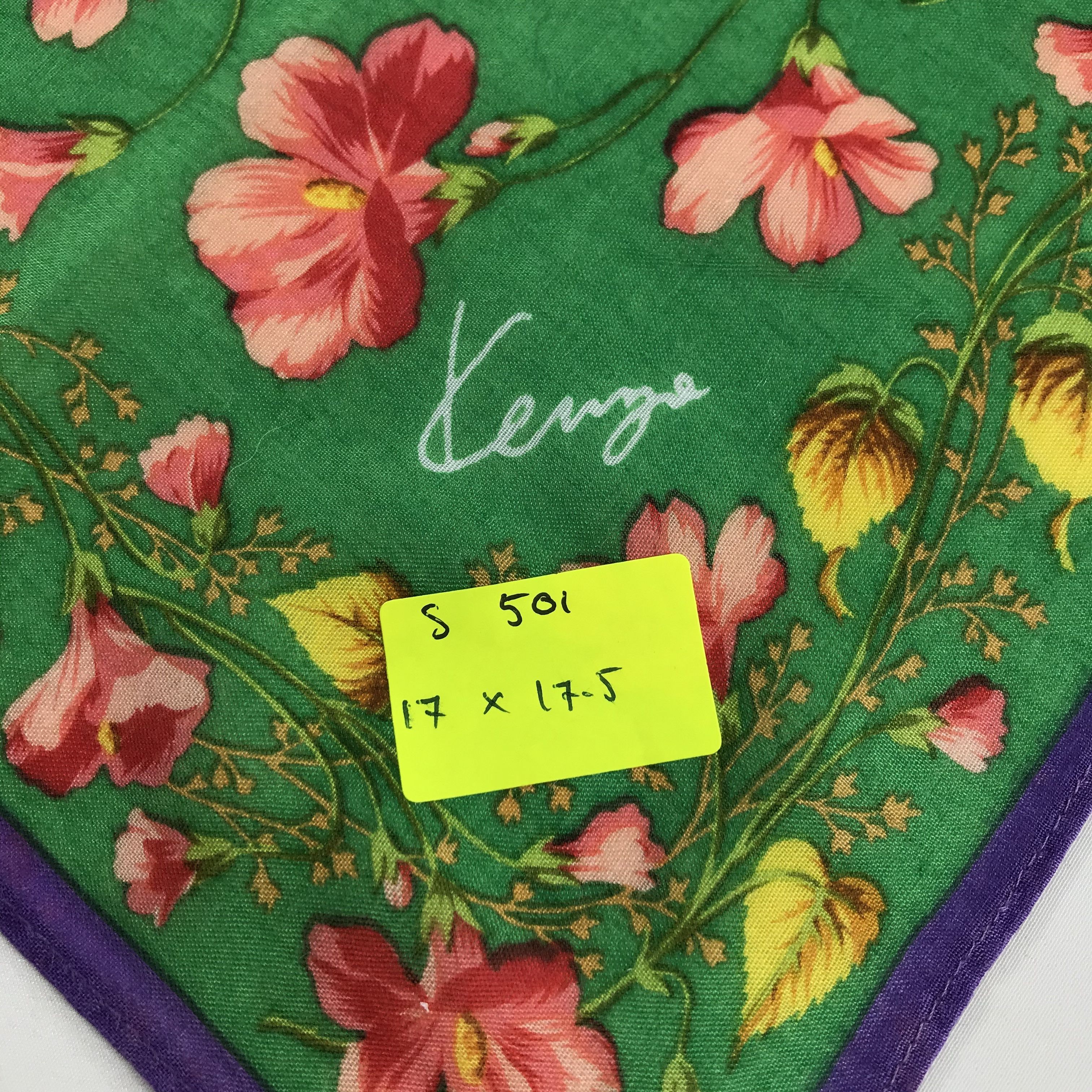 Kenzo × Vintage Kenzo Bandana / Handkerchief / Neckerchief - S501 Size ONE SIZE - 5 Thumbnail