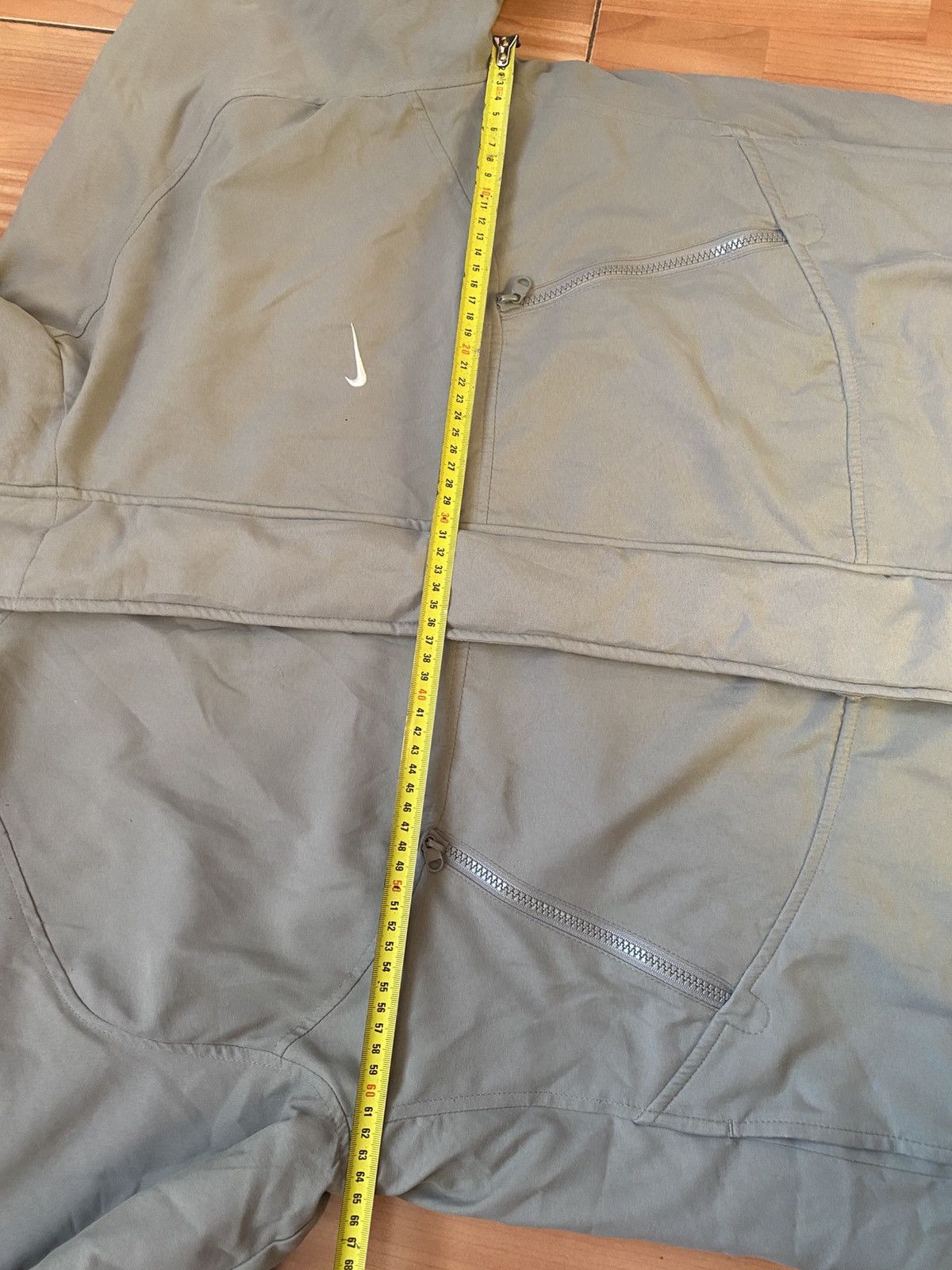 Nike Early 00's NIKE Classic Grey Mini Logo Puffer Jacket Size US L / EU 52-54 / 3 - 21 Thumbnail