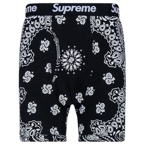 Supreme NEW SUPREME Hanes Bandana Boxer Briefs 2Pcs Paisley Black XL Size 38 - 1 Thumbnail