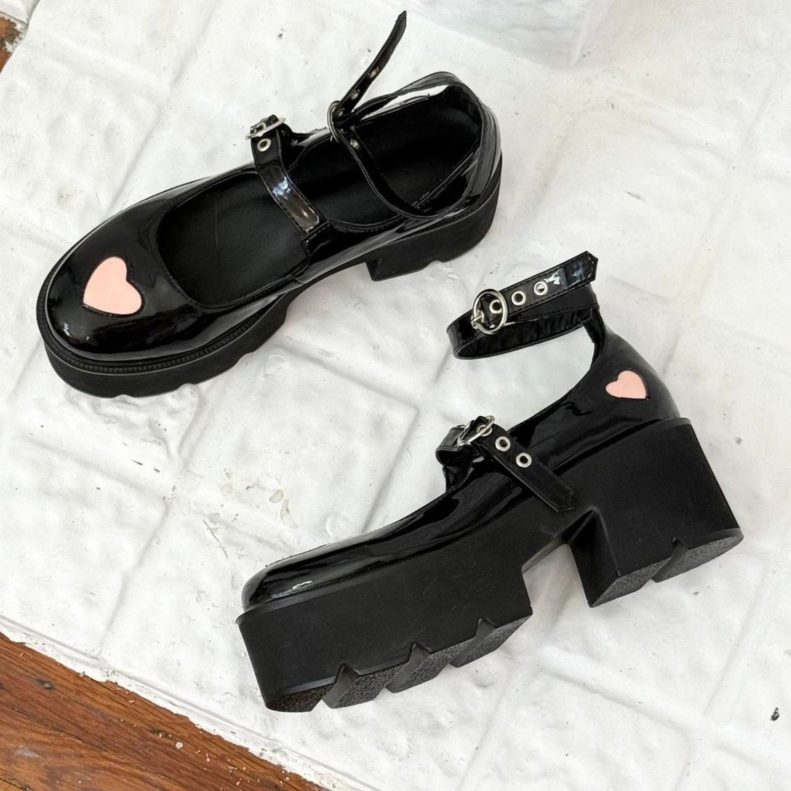 Other ✿ chunky platform mary jane heels ✿ Size US 10 / IT 40 - 1 Thumbnail