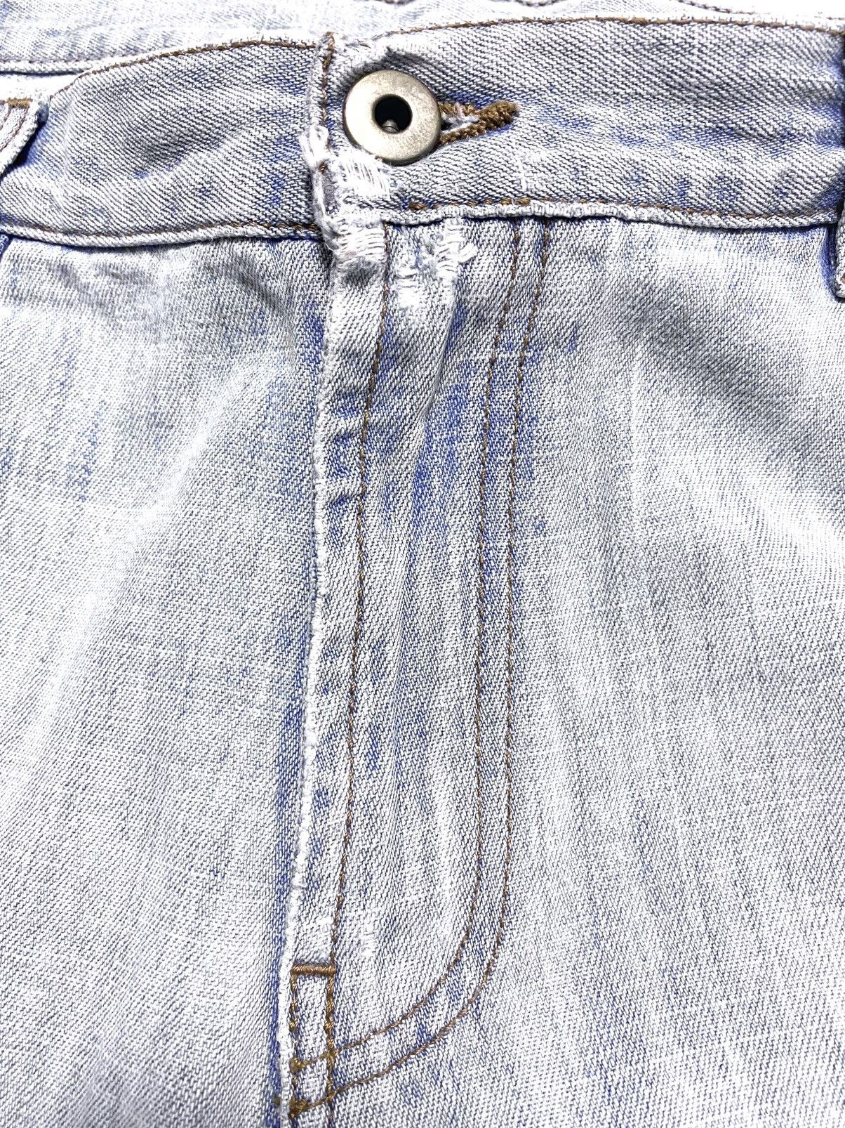 Miu Miu Vintage Archival Miu Miu Washed Blue Distressed Jeans Denim Size US 36 / EU 52 - 11 Thumbnail