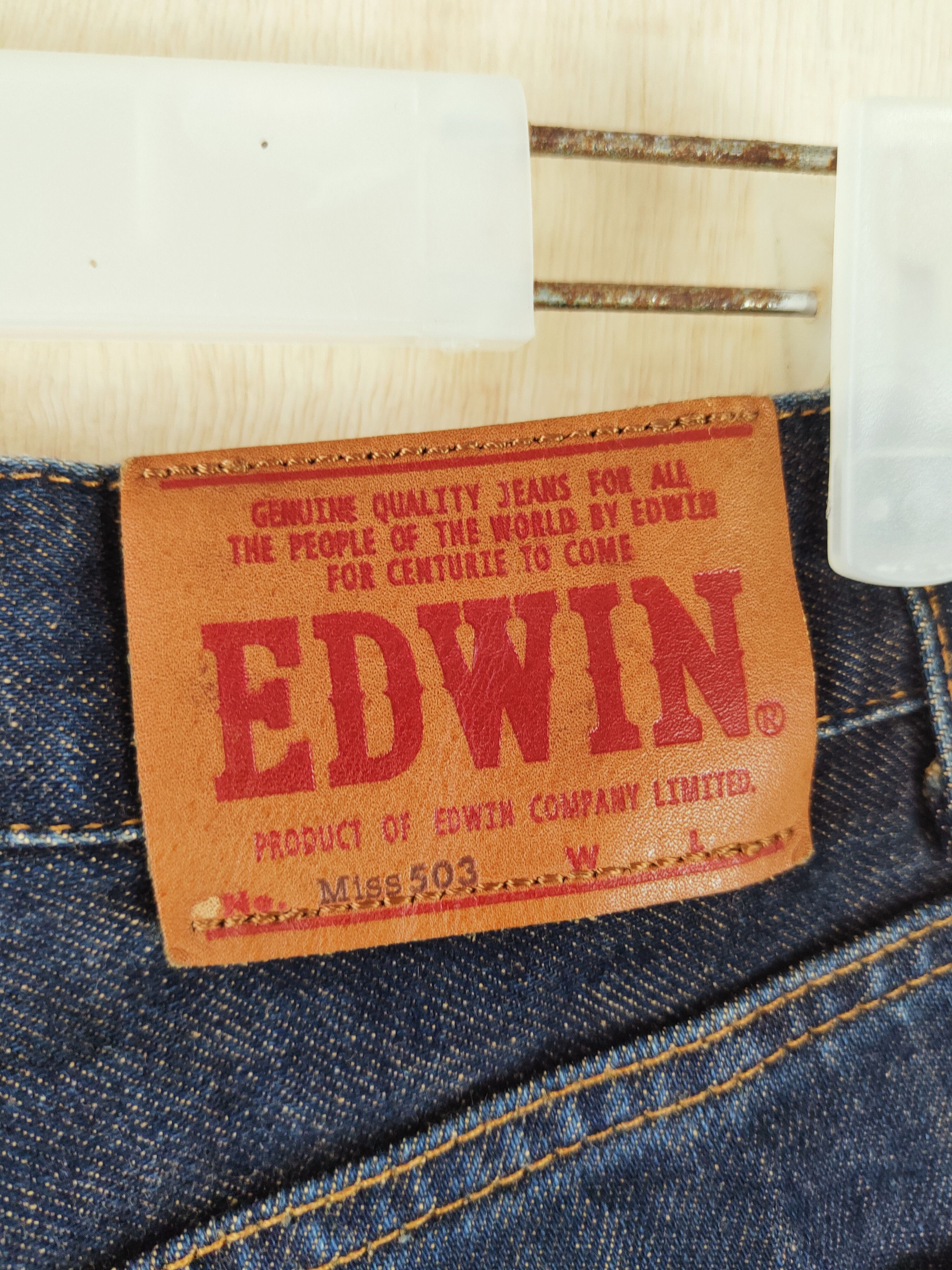 Edwin Edwin Dark Blue Distressed Ripped Jeans #S2678 Size US 30 / EU 46 - 12 Thumbnail