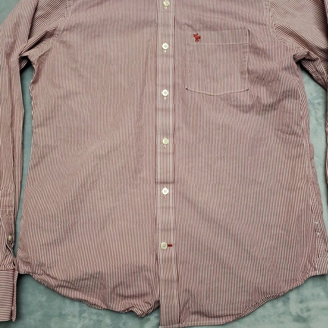 Abercrombie & Fitch VINTAGE Abercrombie & Fitch Shirt Mens Large Red White Striped Muscle Fit Button Down Size US L / EU 52-54 / 3 - 2 Thumbnail