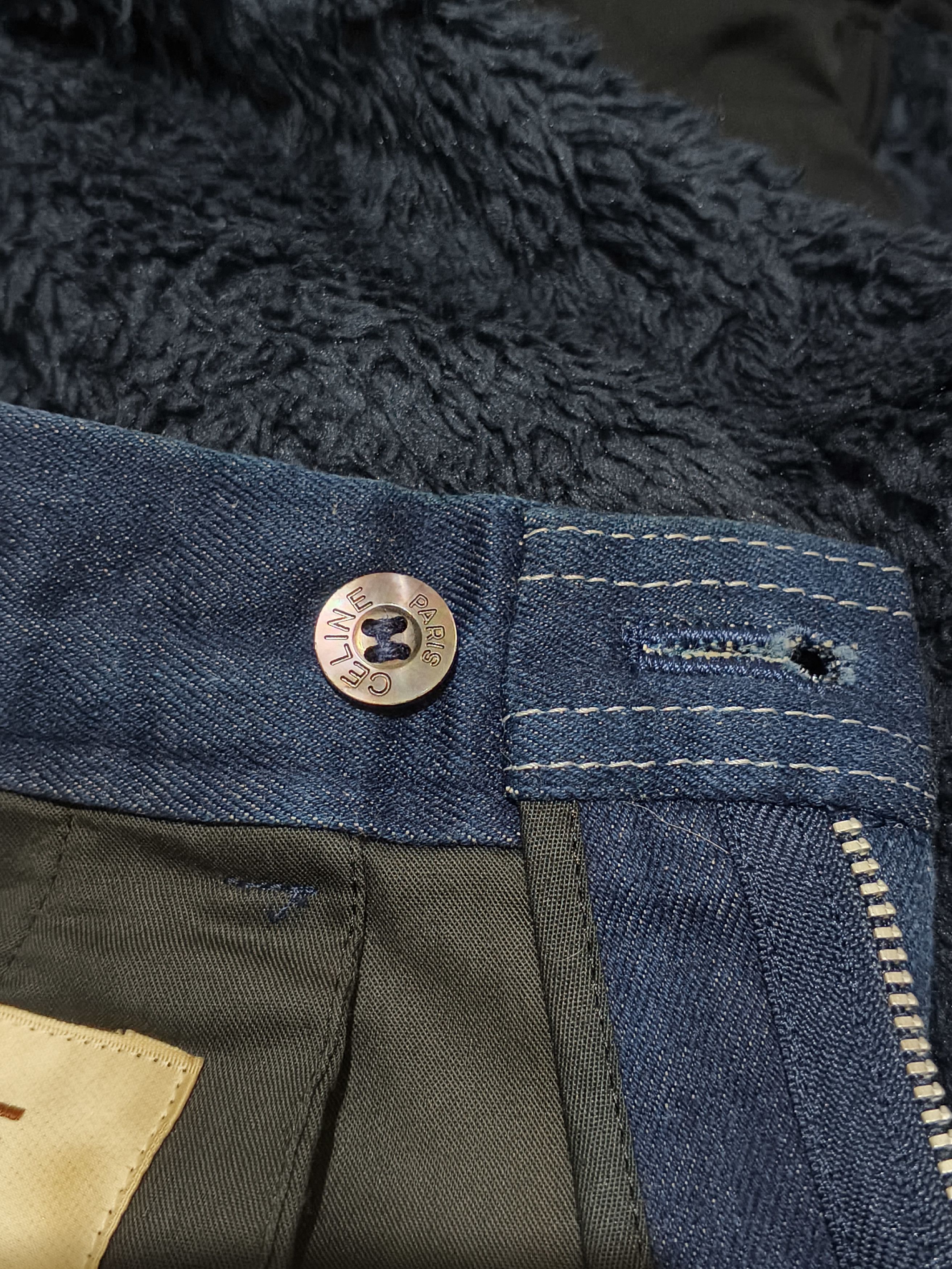Celine 💥SICK💥 Vintage 70-80s CELINE Paris⁠ Indigo Trousers Pants Size 29" - 11 Thumbnail