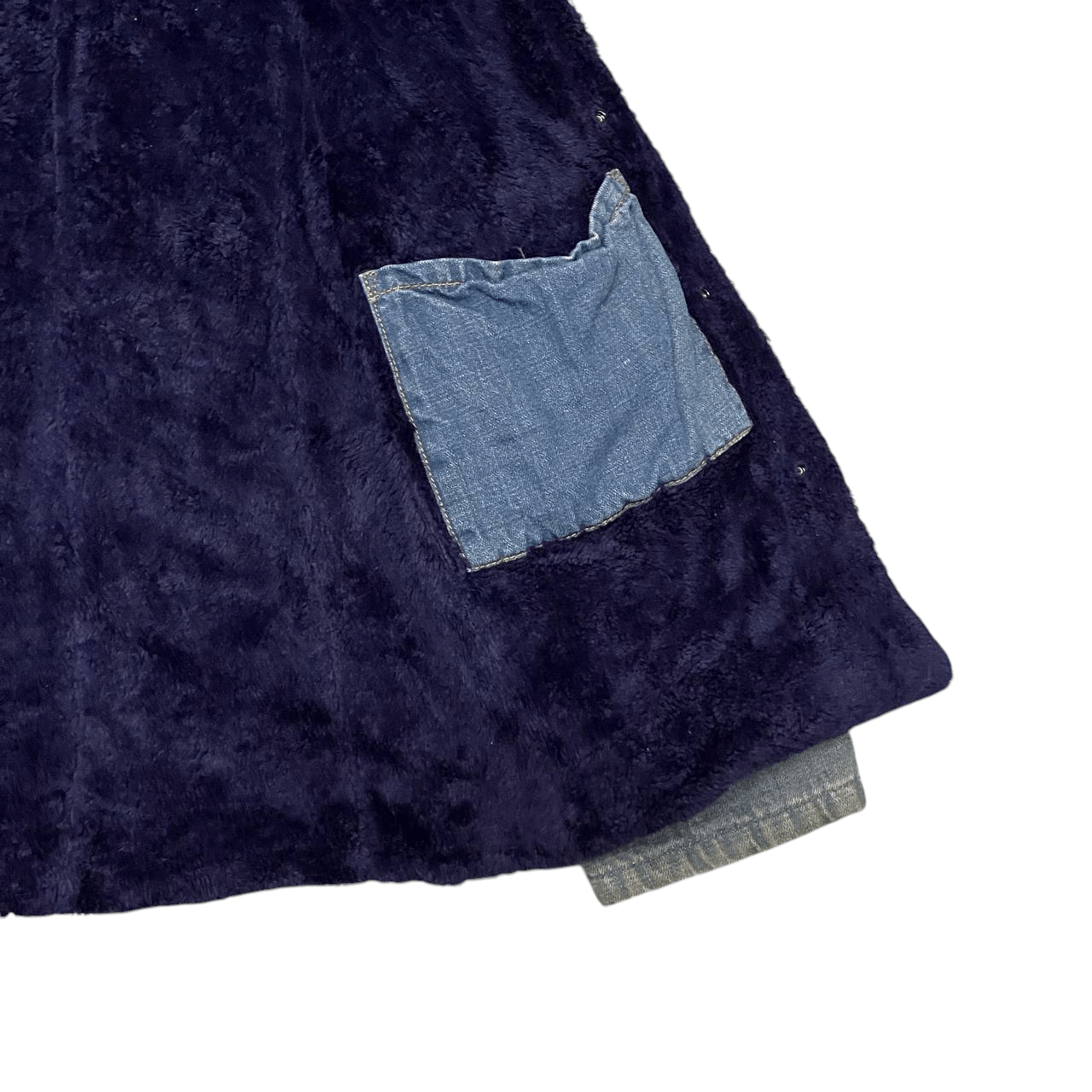 Blue Blue Japan Vintage Blue Blue Japan Shearling Denim Jacket Size US S / EU 44-46 / 1 - 10 Thumbnail