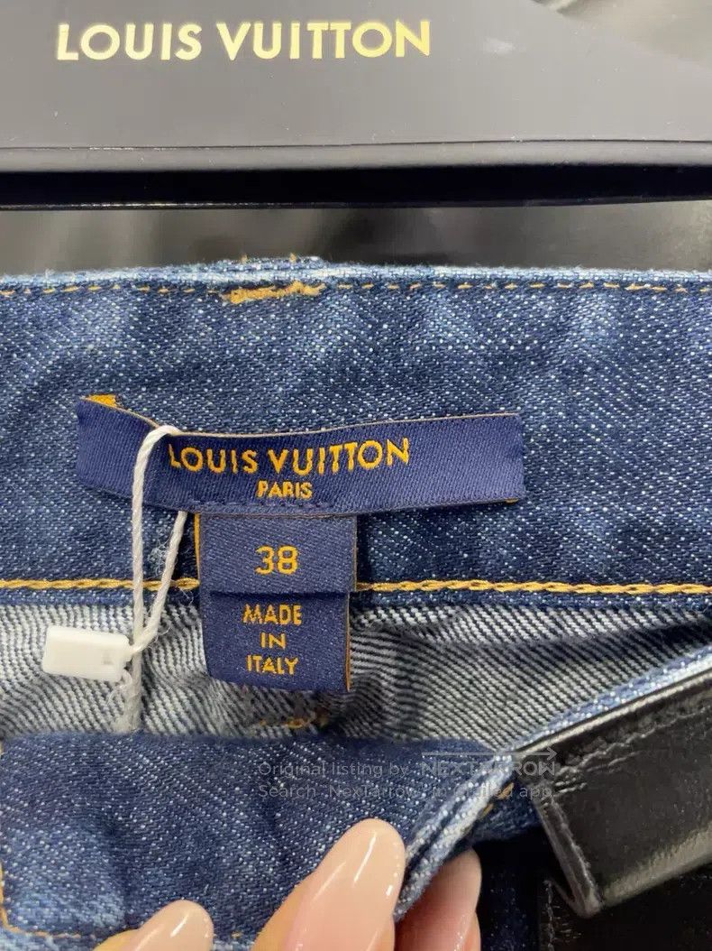 Louis Vuitton Louis Vuitton Blue Printed Jeans Size US 38 / EU 54 - 3 Thumbnail