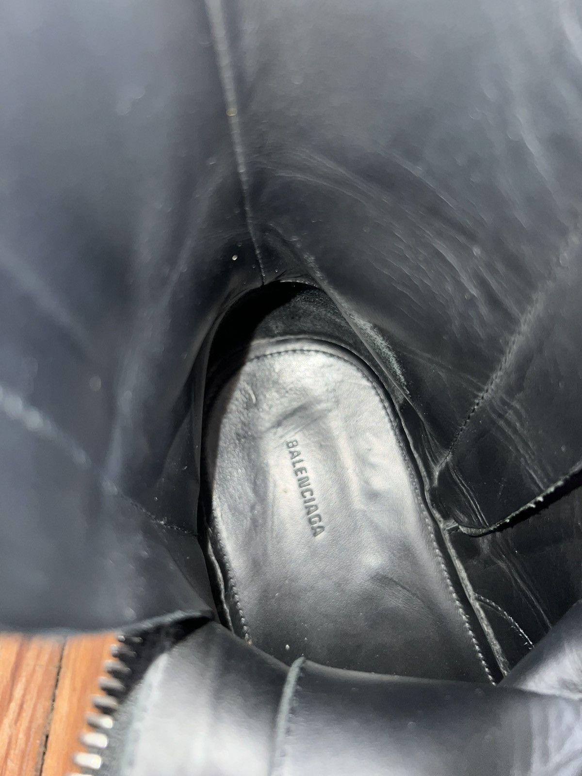 Balenciaga Black stomper with double ziper boots