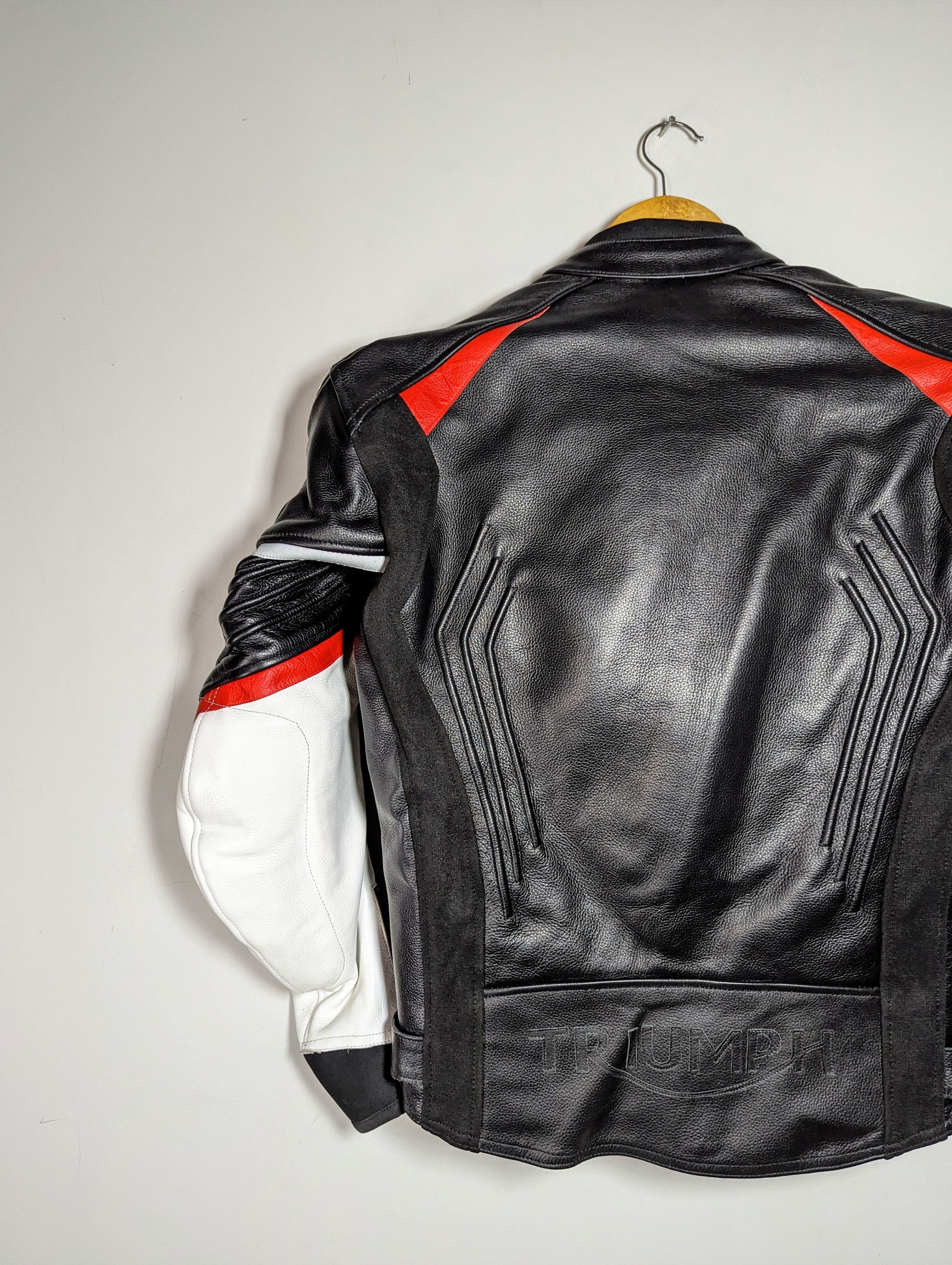 Other 🔥 Triumph 🔥 Motorcycles LEATHER JACKET RACING STREETWEAR Size US M / EU 48-50 / 2 - 7 Thumbnail