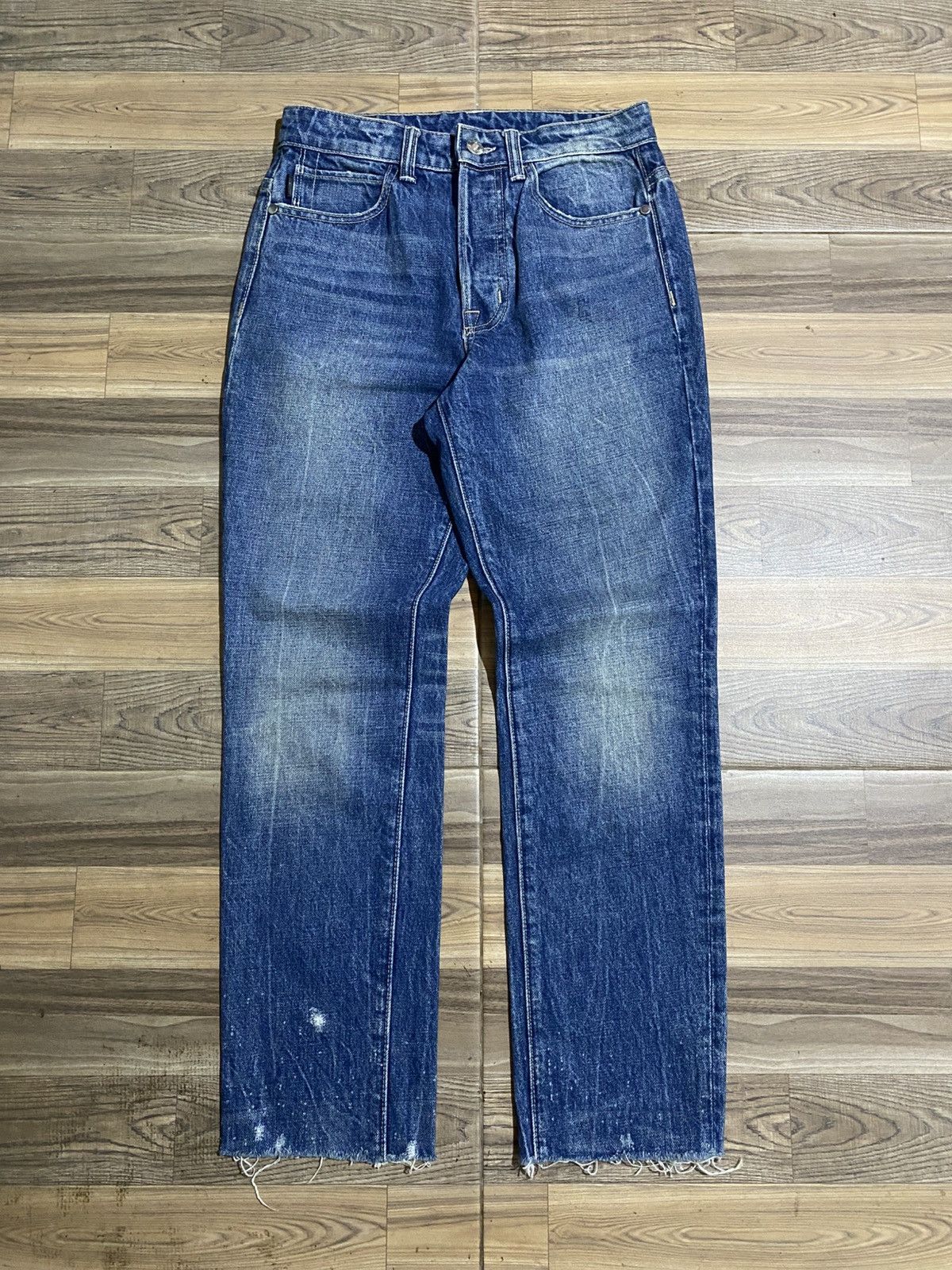 Helmut Lang HELMUT LANG HIGH RISE CROP SLIM LIGHT JACKHAMMER WASH JEANS Size 26" / US 2 / IT 38 - 1 Thumbnail