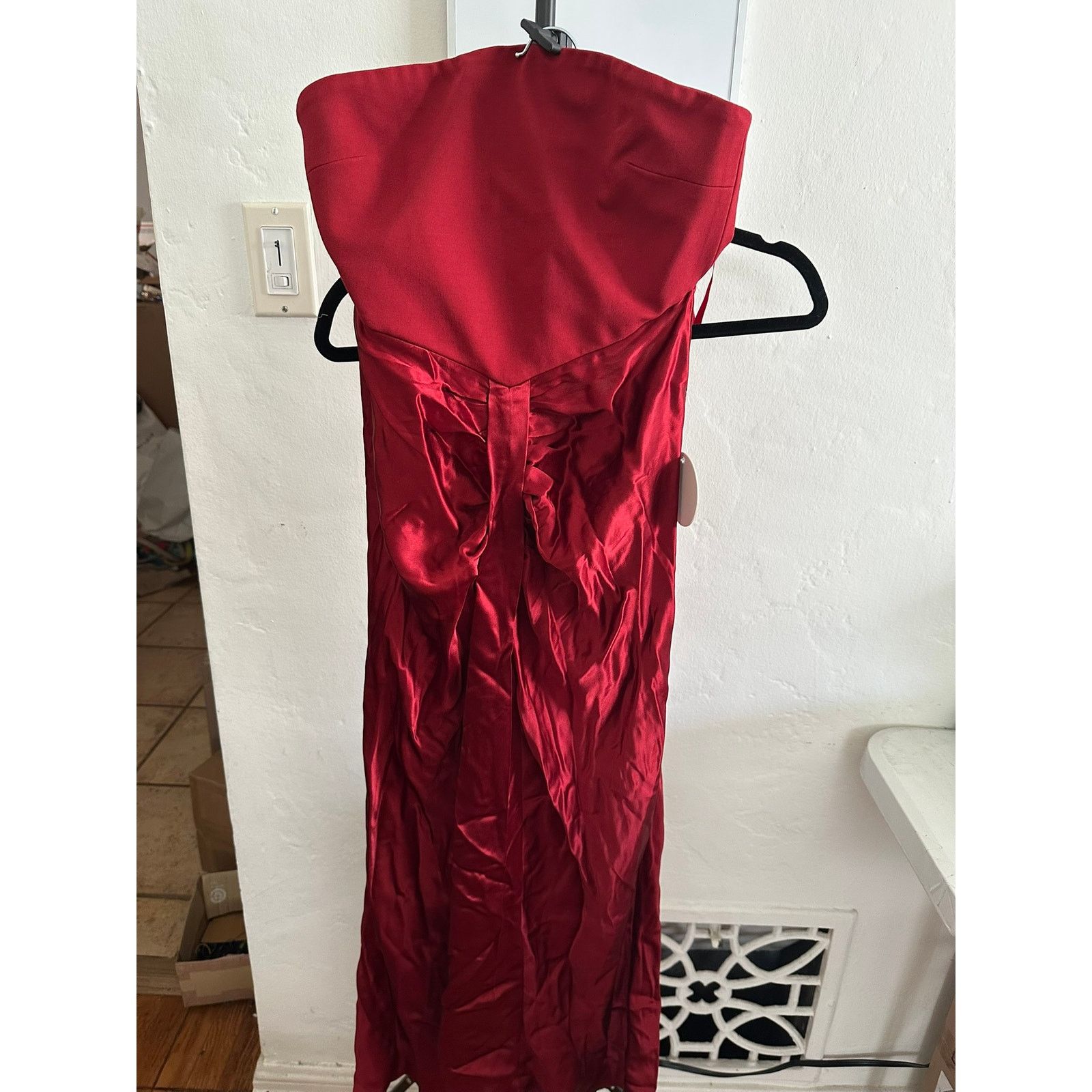 Staud STAUD Midi Wayfaring Dress Rouge 6 Size M / US 6-8 / IT 42-44 - 1 Thumbnail