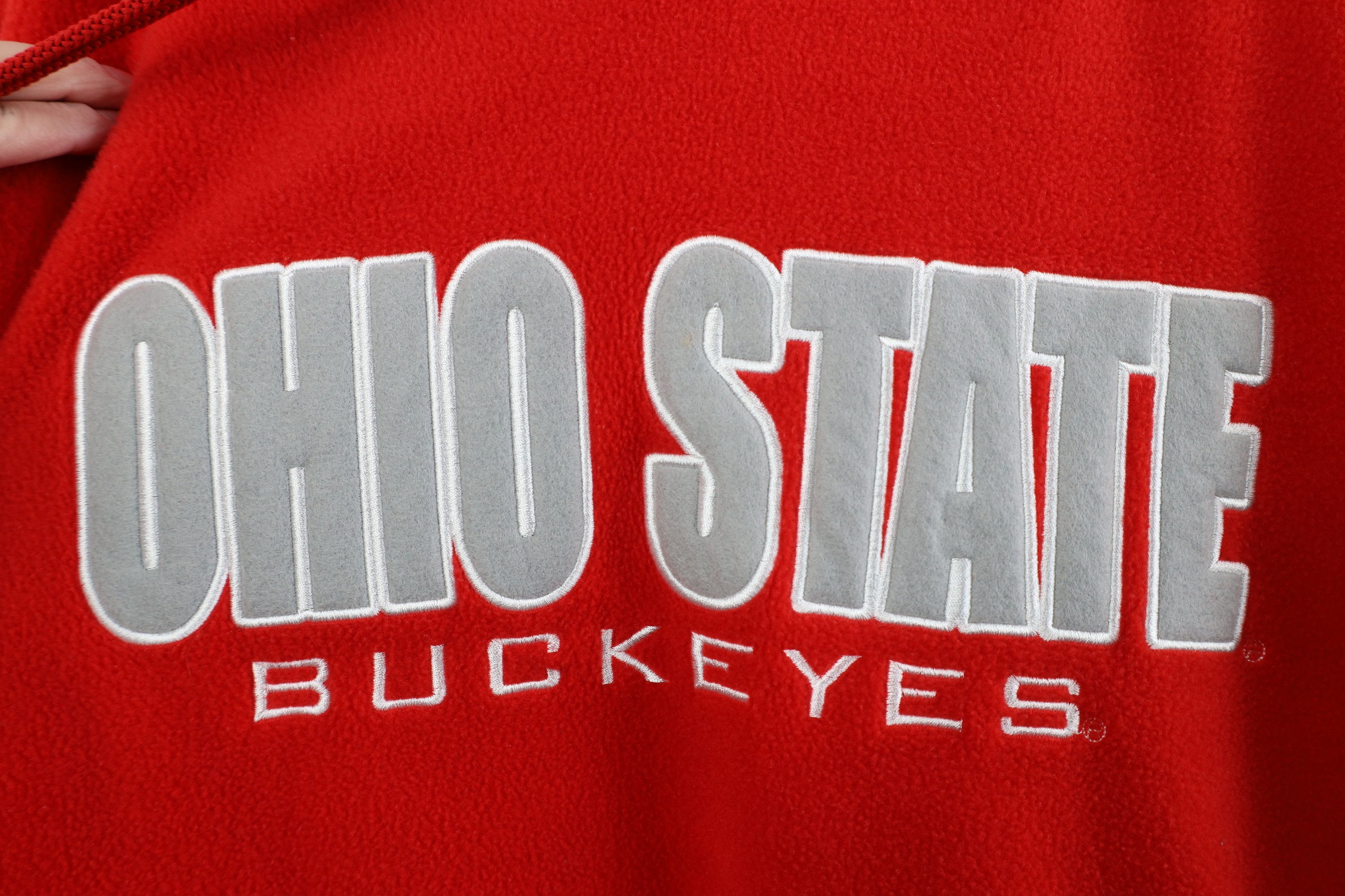 Vintage Vintage Y2K Ohio State University Fleece Hoodie Sweatshirt Size US XL / EU 56 / 4 - 4 Thumbnail