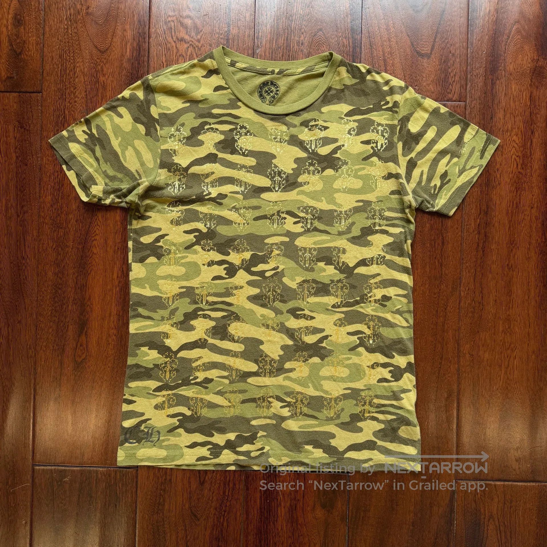 Vintage Vintage Chrome Hearts 00s Camo Tee. Size US M / EU 48-50 / 2 - 1 Thumbnail