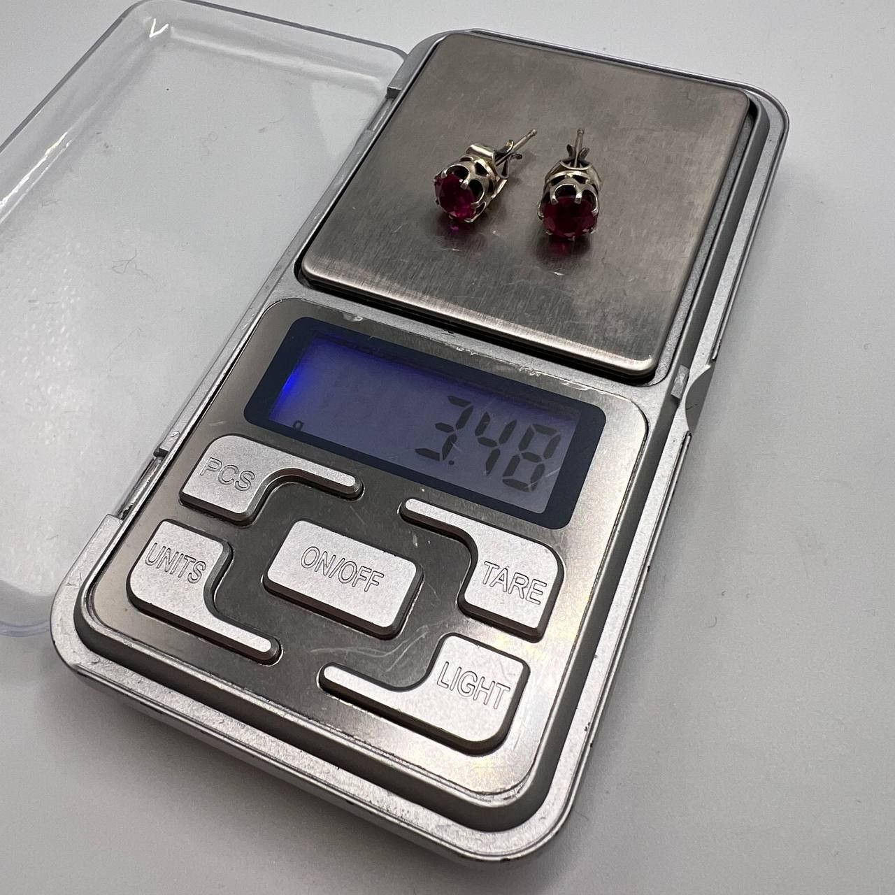 Vintage 1980s Vintage Soviet Gilded Silver 875 Stud Earrings Signed Size ONE SIZE - 7 Thumbnail