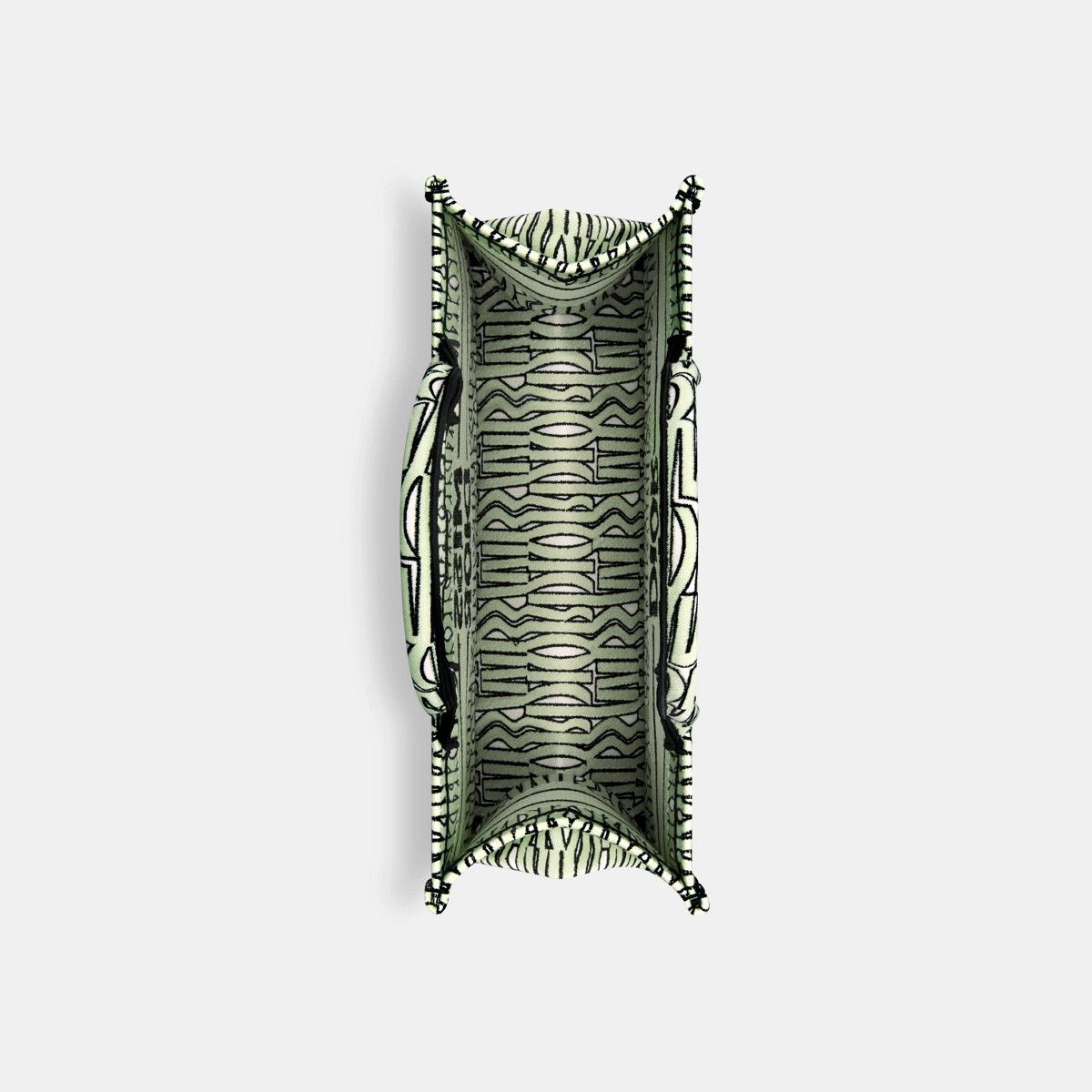 Dior o1bcso1str0226 Size:OS/Medium Book Tote in Pale Green Size ONE SIZE - 3 Thumbnail