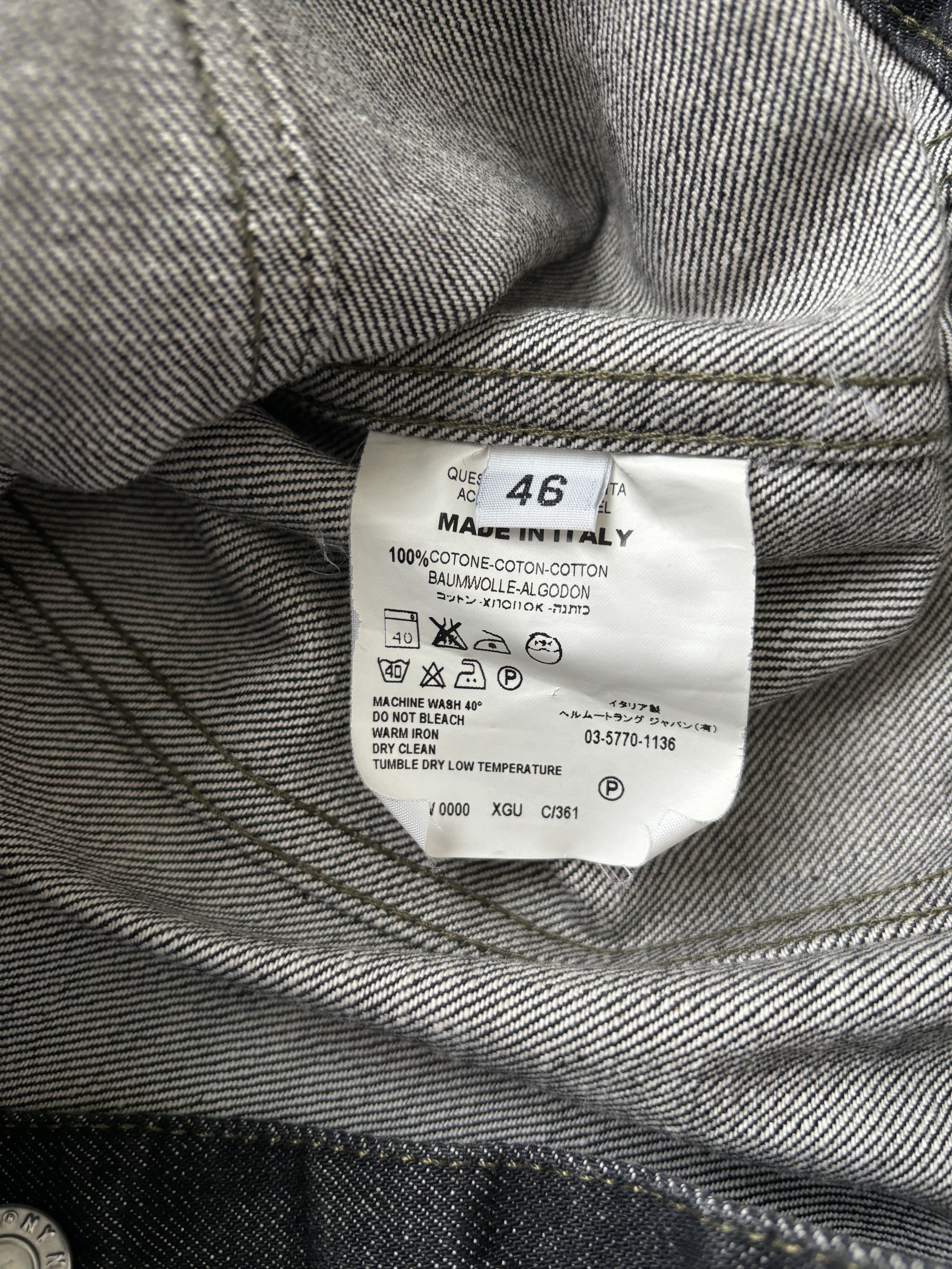 Helmut Lang ⚡️QUICK SALE⚡️1990s Helmut Lang Black Denim Jean Jacket Size US S / EU 44-46 / 1 - 4 Thumbnail