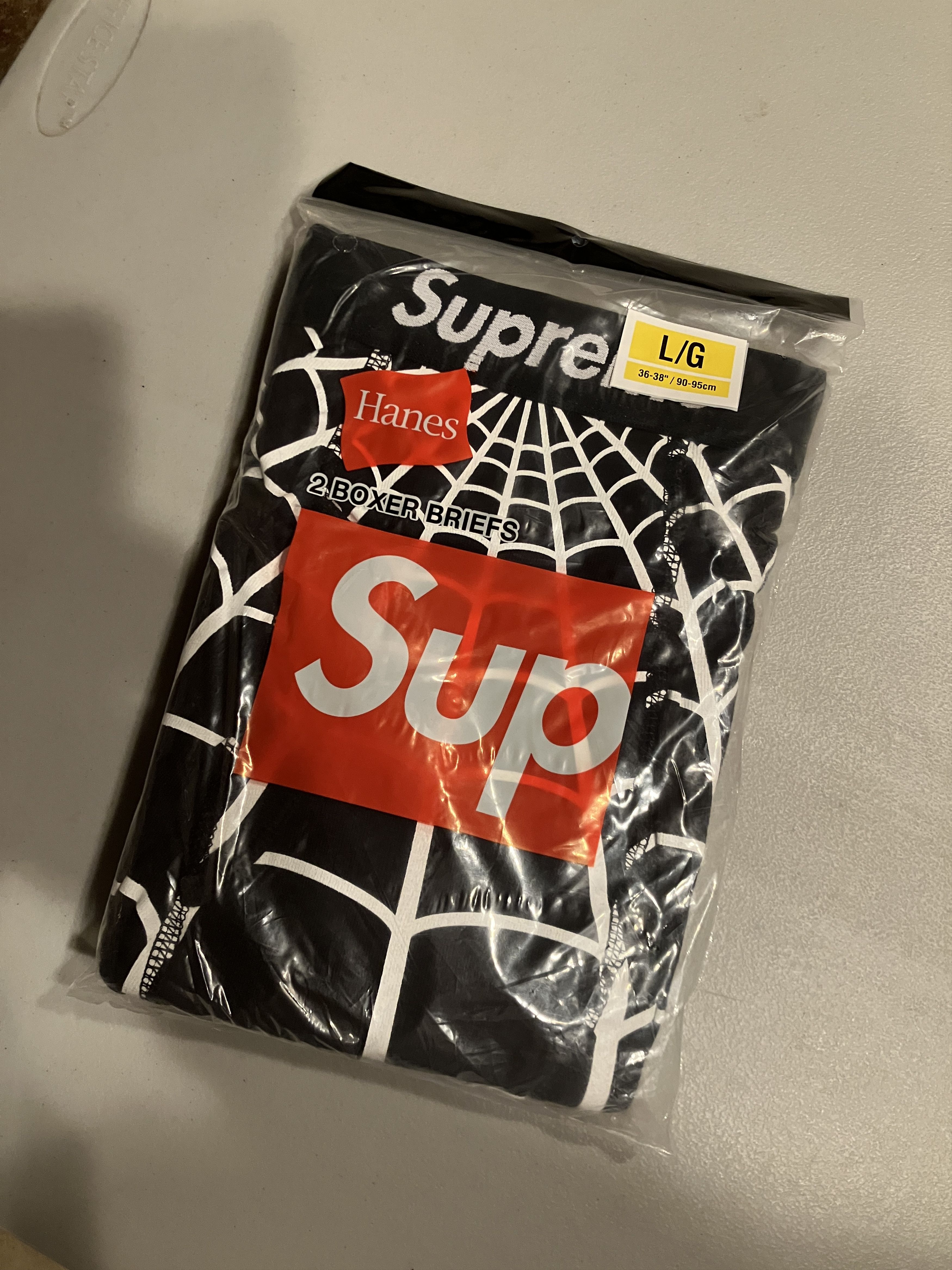 SS26 Supreme/Hanes Spider-Man Boxer Briefs - Black - L