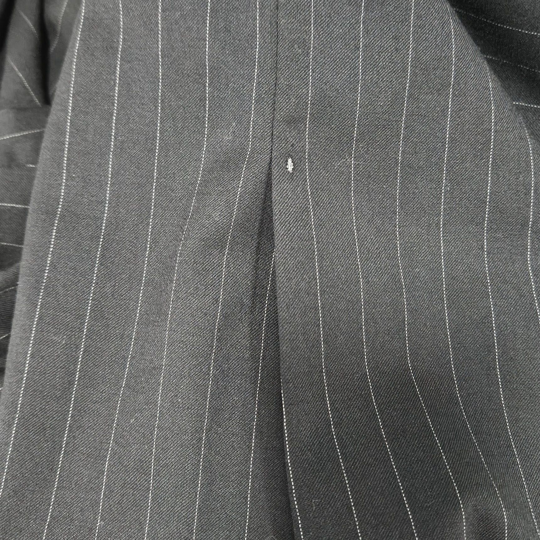 Chaps Chaps Blazer Sport Coat 42R Black 100% Wool Pinstriped Notch Vented 3 Button Single-Breasted Mens Jacket Size 42R - 5 Thumbnail