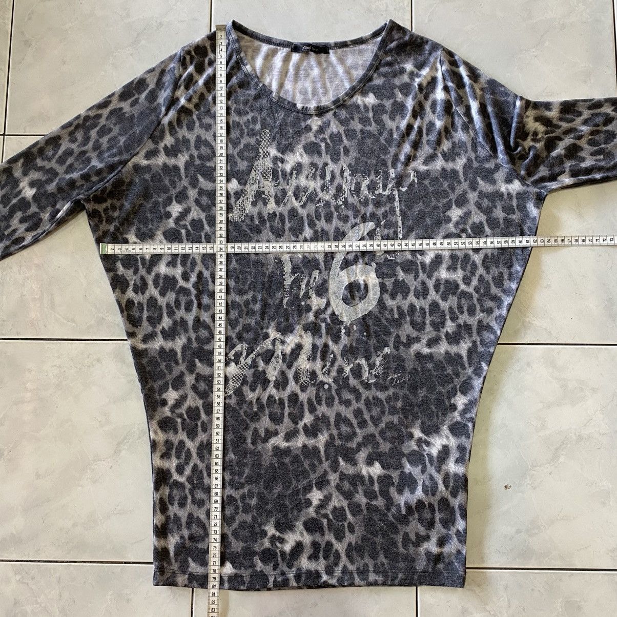 Japanese Brand LeShop Jeans Grunge Style Leopard Print Rhinestone Japanese Size S / US 4 / IT 40 - 18 Thumbnail