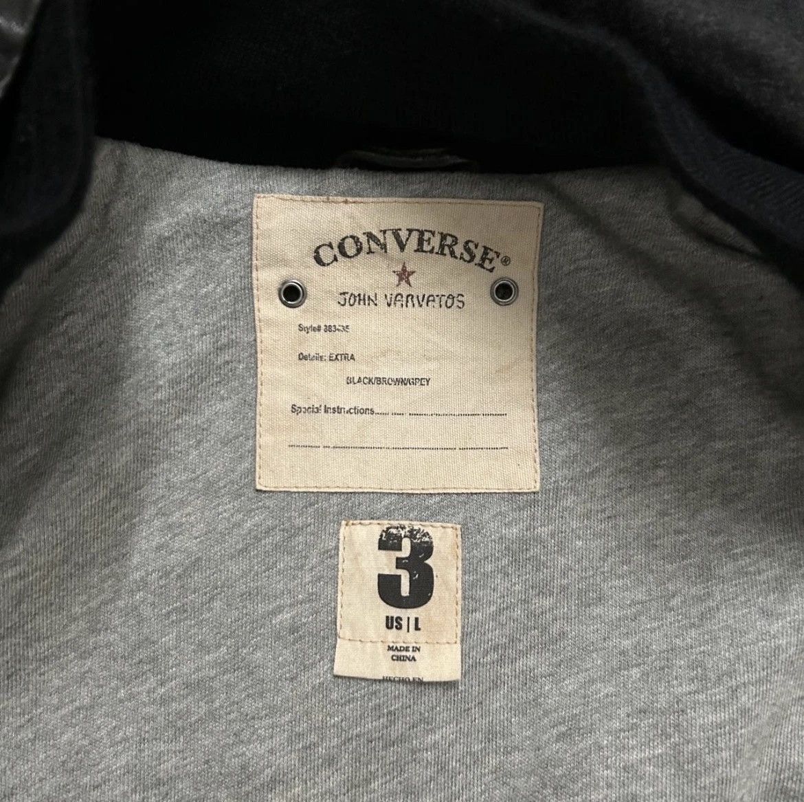 Converse × John Varvatos John Varvatos Converse hooded leather zip up jacket Size US L / EU 52-54 / 3 - 6 Thumbnail