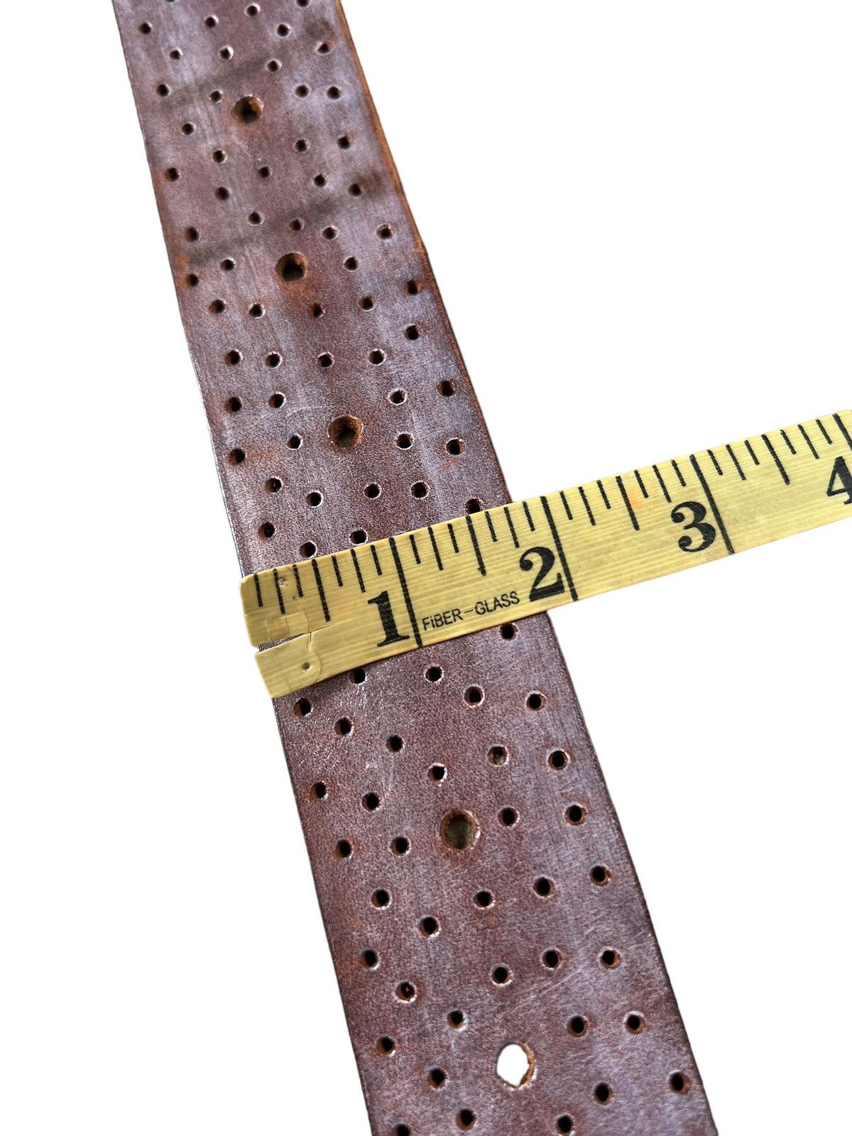 Genuine Leather × Handmade Beryll 🇺🇸 Handcrafted Studded Artisanal Leather Belt Size 34 - 11 Thumbnail