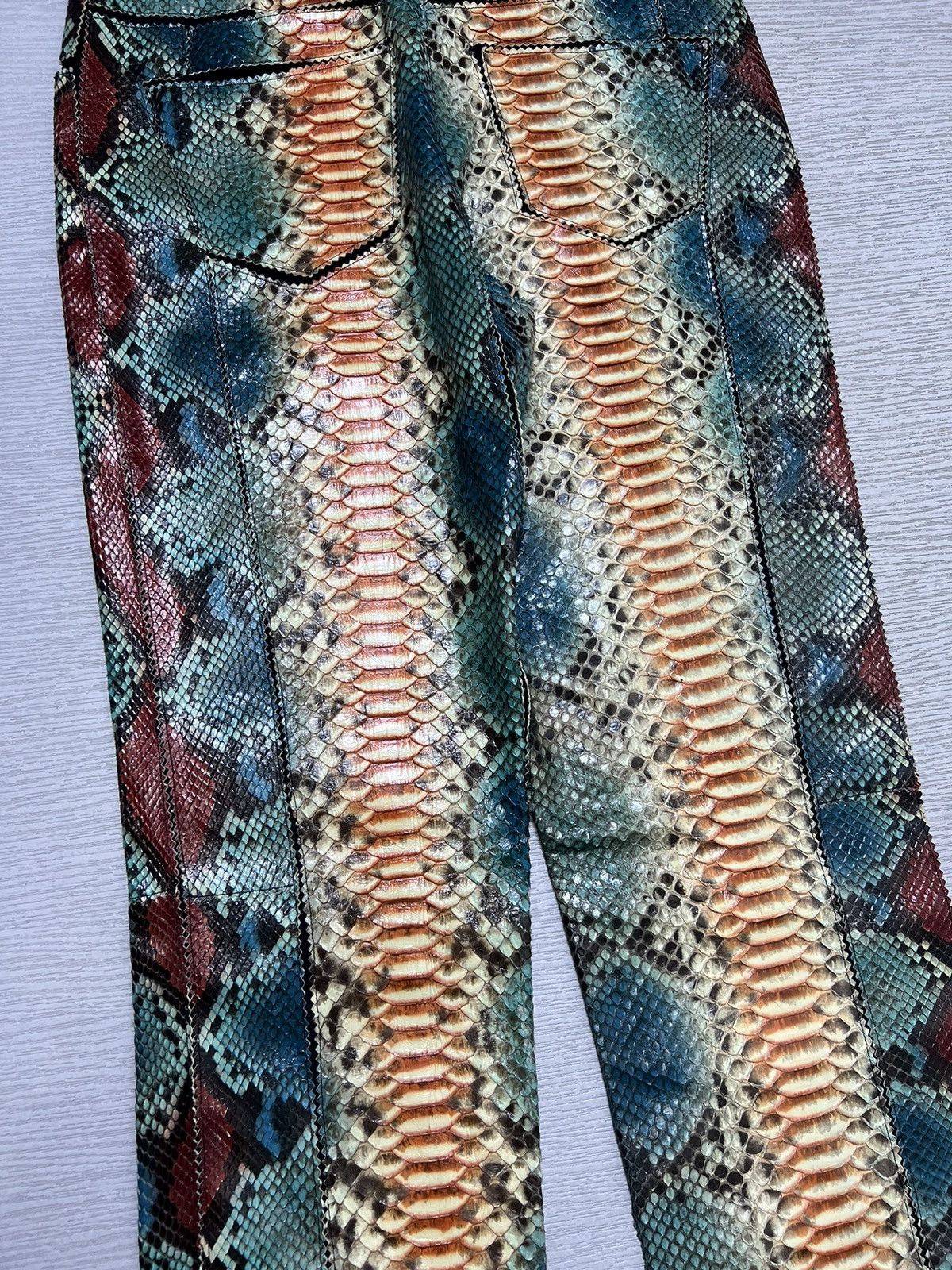 Jean Paul Gaultier Jean Paul Gaultier - S/S 2007 - Phyton Snake Skin Trousers Size US 30 / EU 46 - 12 Thumbnail