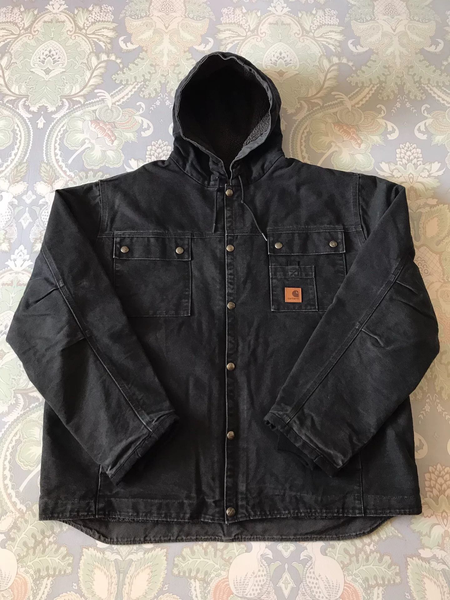 Carhartt Carhartt J284 Washed Canvas Hooded Jacket Size US XL / EU 56 / 4 - 1 Thumbnail
