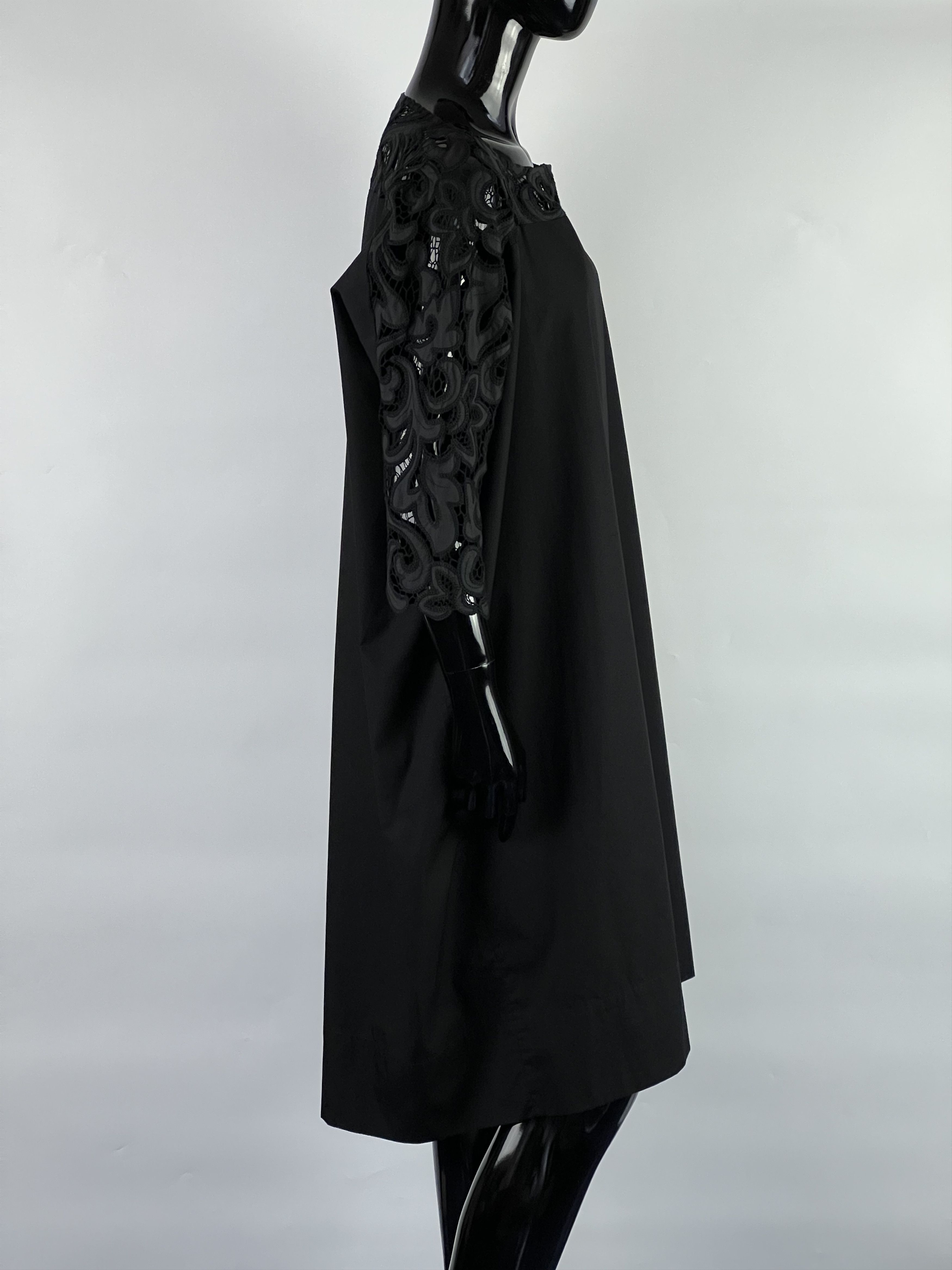 Dries Van Noten Dries Van Noten Black Cotton Lace Dress Size M Size M / US 6-8 / IT 42-44 - 5 Thumbnail