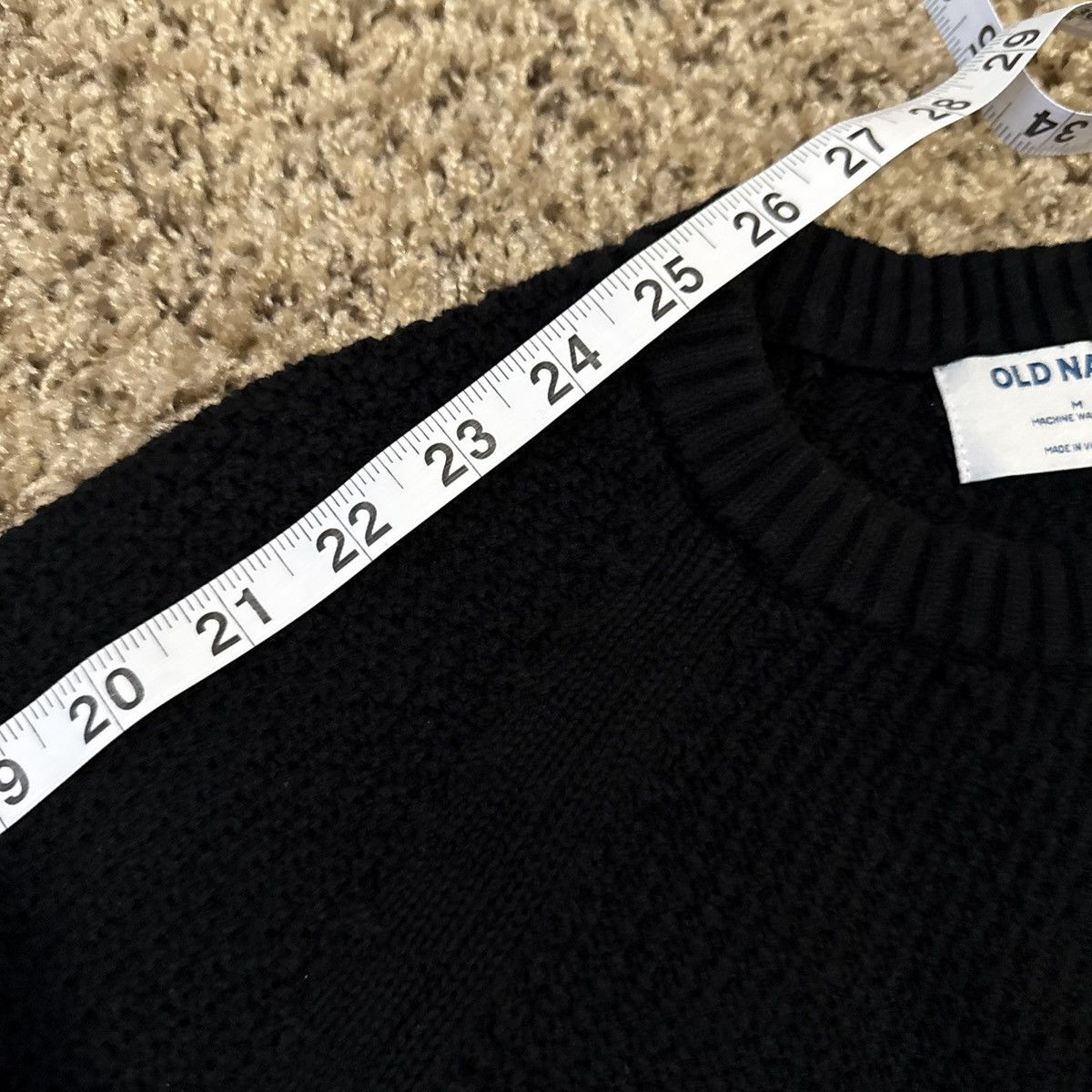 Old Navy Old Navy Textured Pullover Tunic Sweater Size M Black Size M / US 6-8 / IT 42-44 - 6 Thumbnail