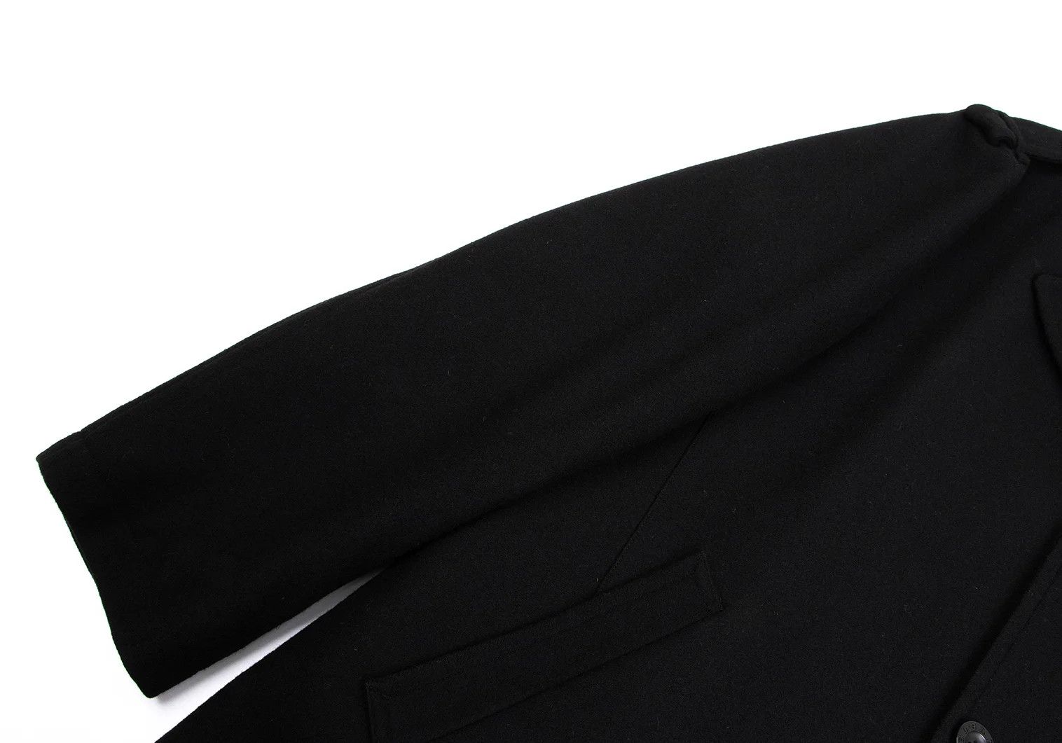 Burberry Cashmere Blend Wool Nylon Melton Half Coat in Black, L Size US XXS / EU 40 - 7 Thumbnail