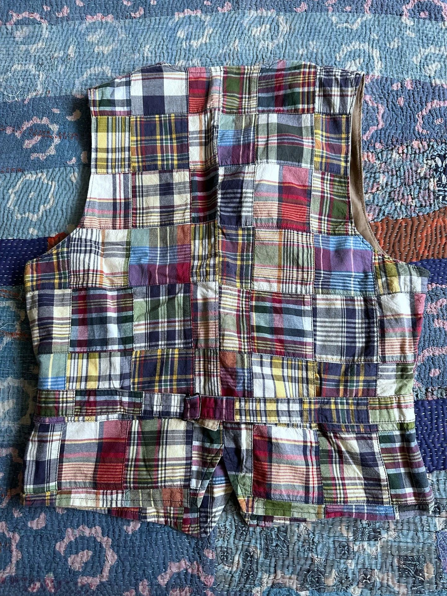 Polo Ralph Lauren Polo Ralph Lauren RRL Patchwork 4-Pocket Ivy Vest Size S Size US S / EU 44-46 / 1 - 2 Thumbnail