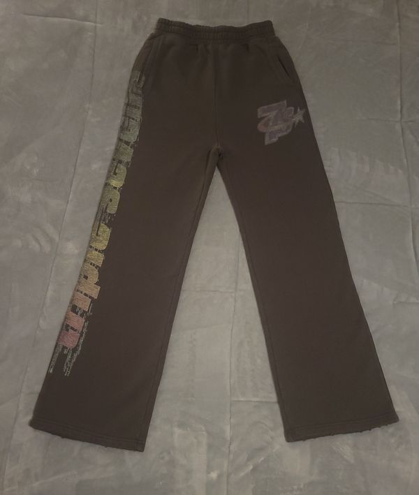 Wide Leg Sweatpants, Black