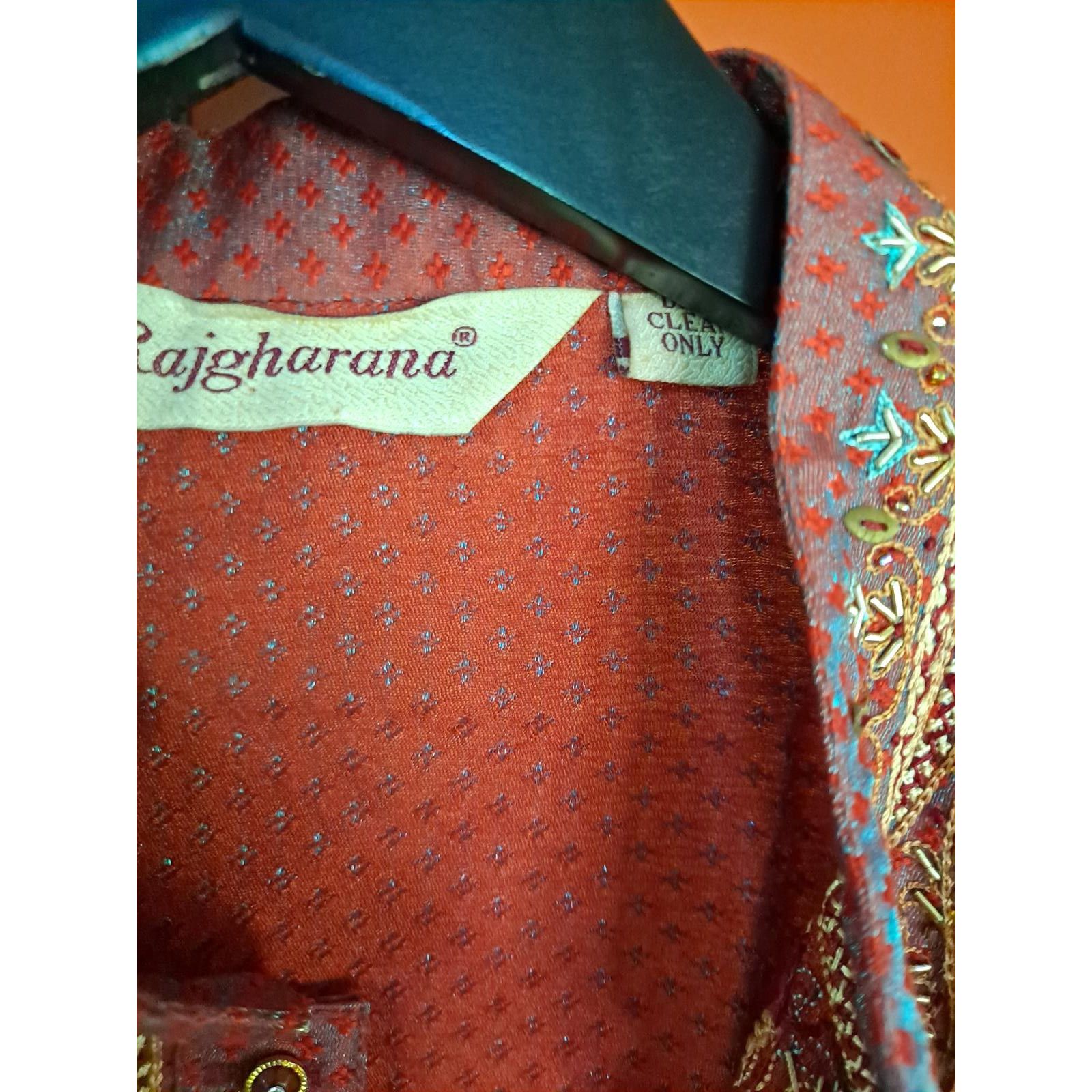 Other Rajgharana Maroon, Gold and Blue Kurta Size 42 Size ONE SIZE - 8 Thumbnail