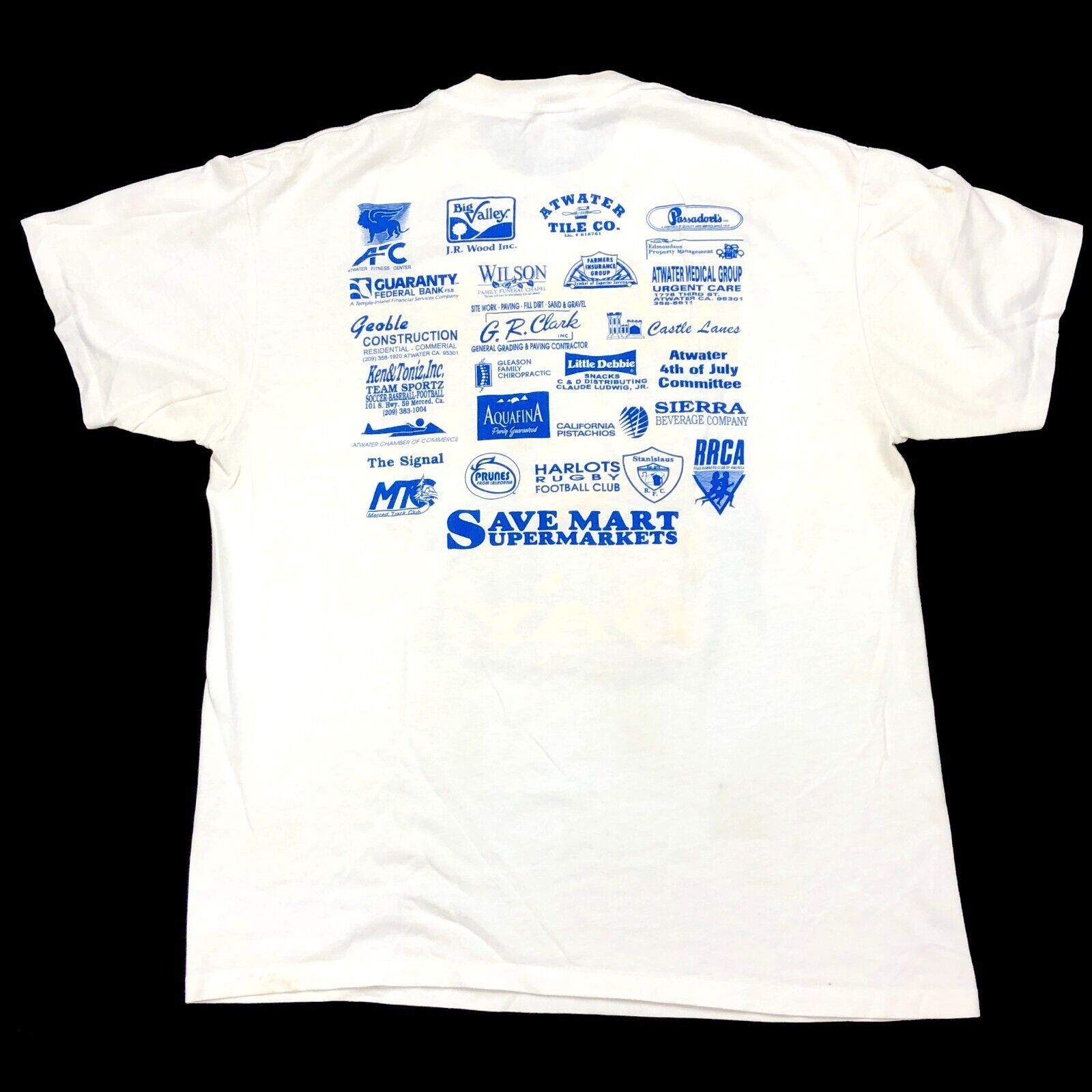 Vintage 1998 Independence Day Run Marathon White T Shirt Size Large Size US L / EU 52-54 / 3 - 5 Thumbnail