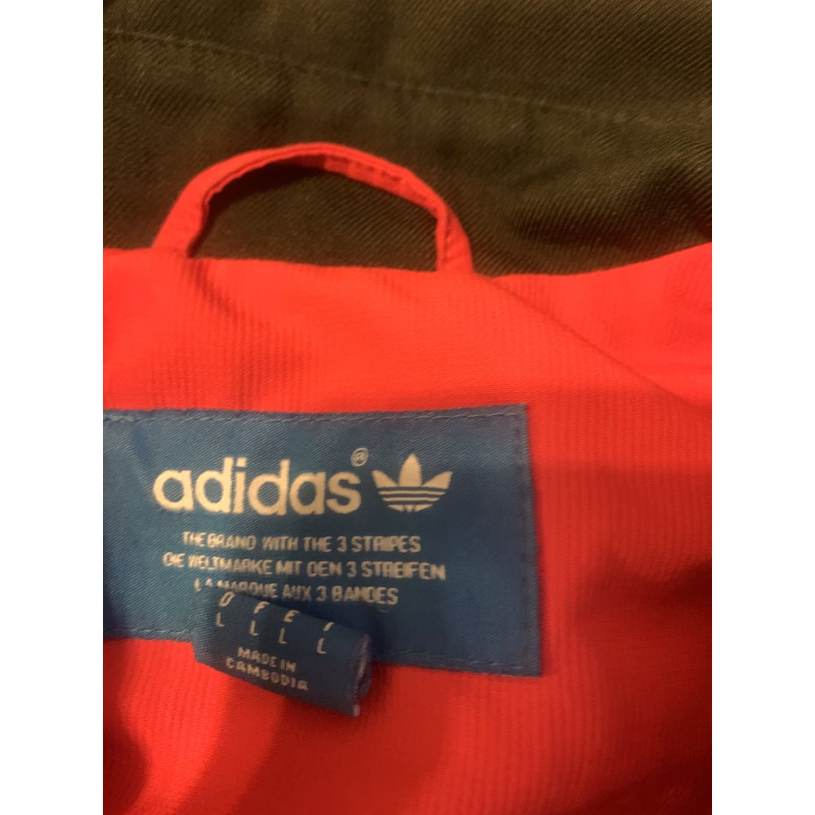 Adidas Adidas Originals AO Zip Up Workwear Jacket Black Red L Mens Size US L / EU 52-54 / 3 - 5 Thumbnail