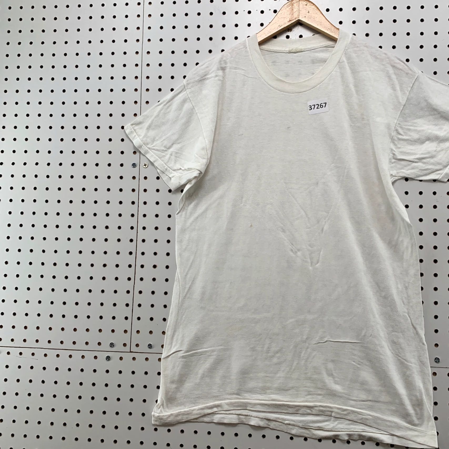 Jockey VINTAGE Jockey White T-Shirt Mens Medium Single Stitch Crew Neck 80s 90s USA Size US M / EU 48-50 / 2 - 3 Thumbnail