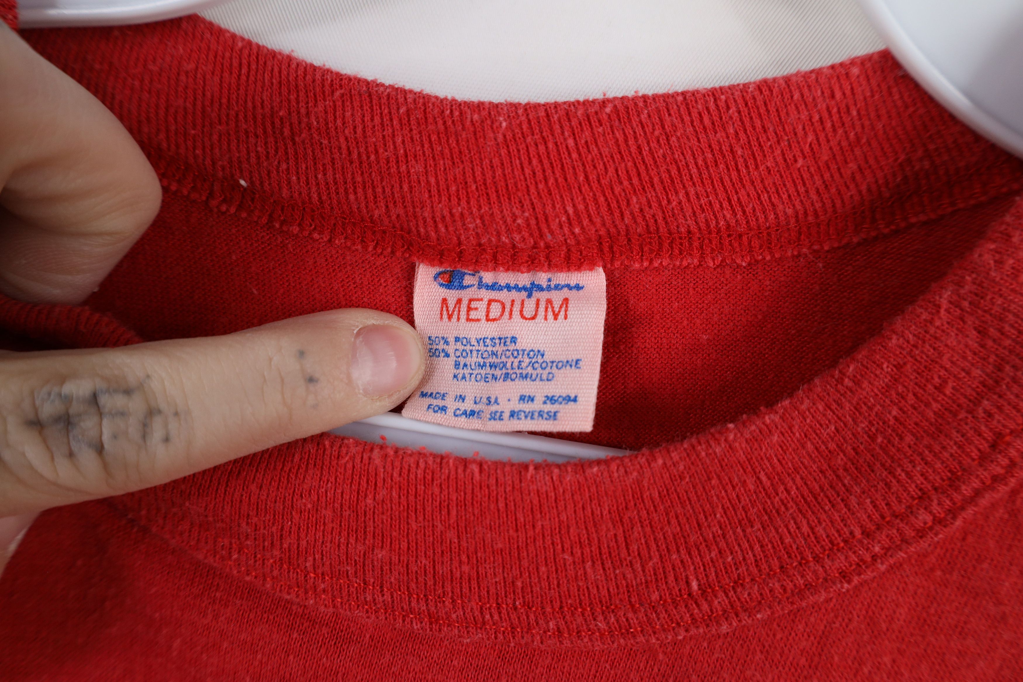 Champion × Vintage Vintage 80s Champion Ohio State University T-Shirt Red USA Size US M / EU 48-50 / 2 - 8 Thumbnail