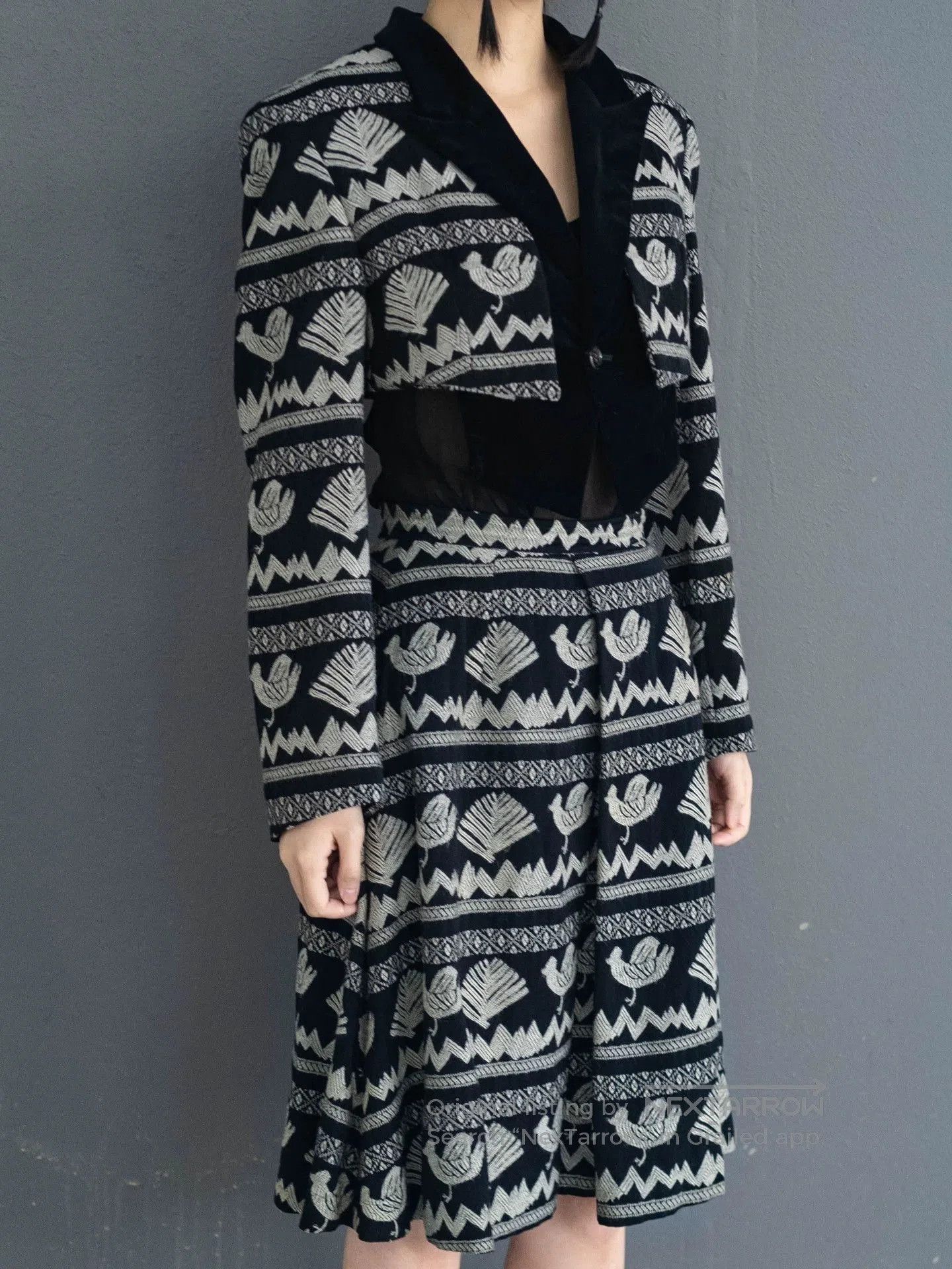 Comme des Garcons COMME des GARCONS Bird Embroidery Skirt. Size 26" / US 2 / IT 38 - 8 Thumbnail
