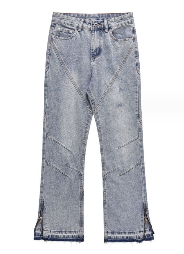 Japanese Brand × Jean Heavyweight street wash micro flare jeans Size US 34 / EU 50 - 5 Thumbnail