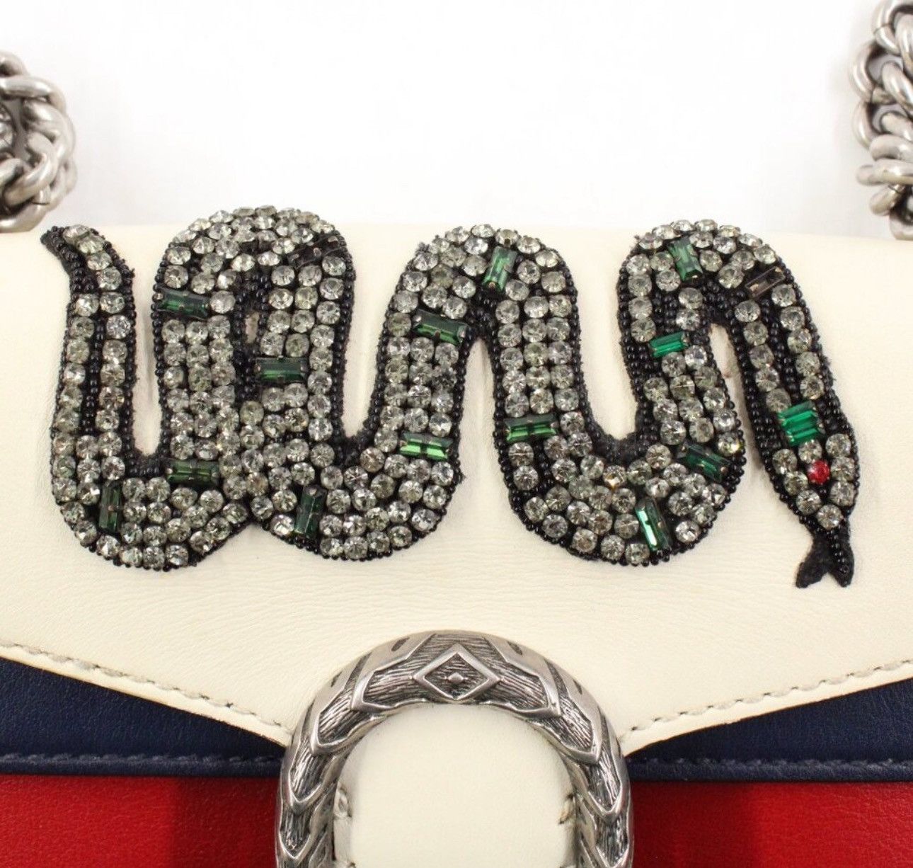 Gucci GUCCI Calfskin Crystal Snake Mini Dionysus Shoulder Bag Size ONE SIZE - 5 Thumbnail