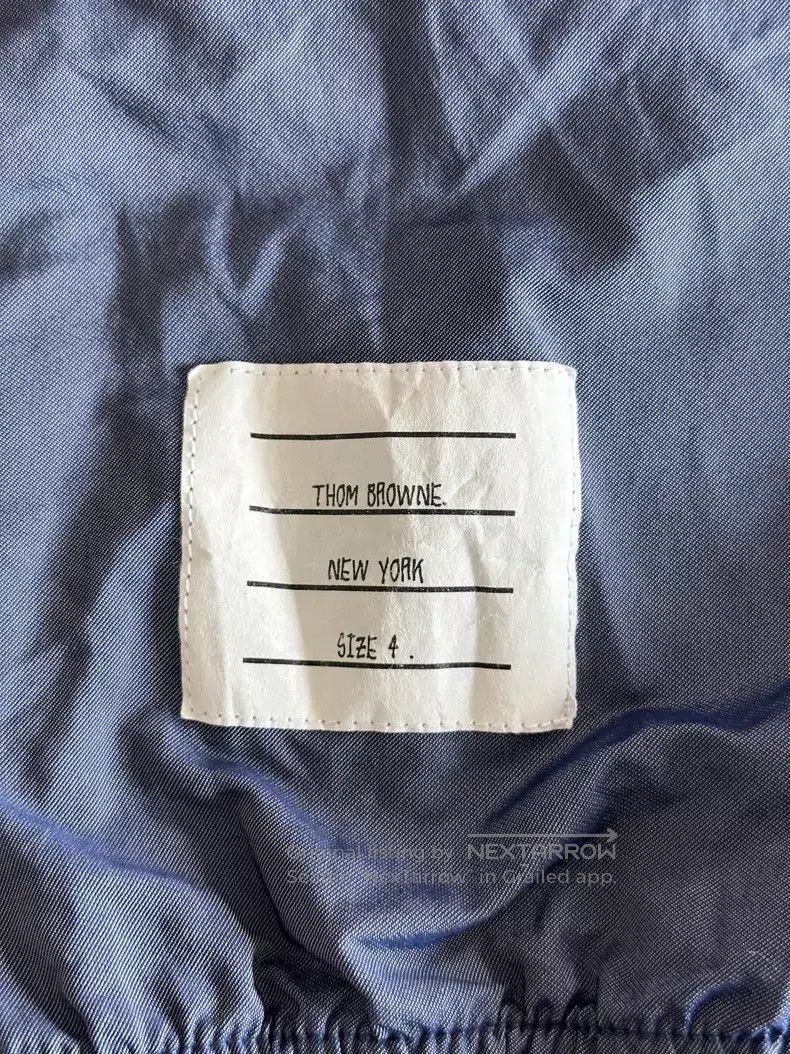 Thom Browne Thom Browne size 4 Blue nylon pants Size US 34 / EU 50 - 5 Thumbnail