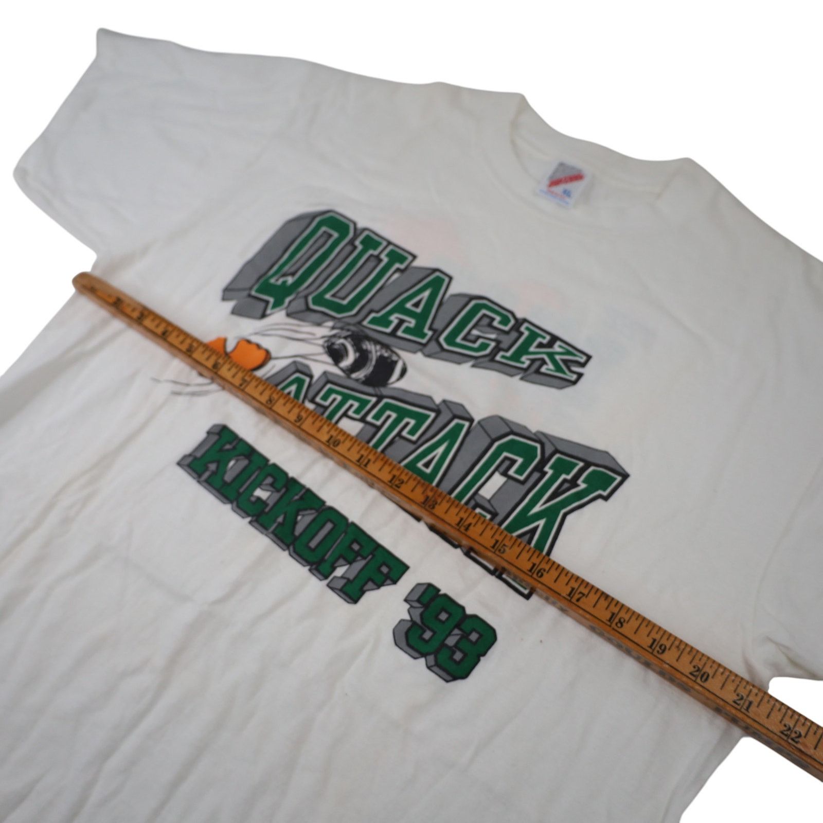 NCAA × Vintage VTG 1993 University Oregon Ducks Quack Attack Kickoff Shirt Size US XL / EU 56 / 4 - 6 Thumbnail