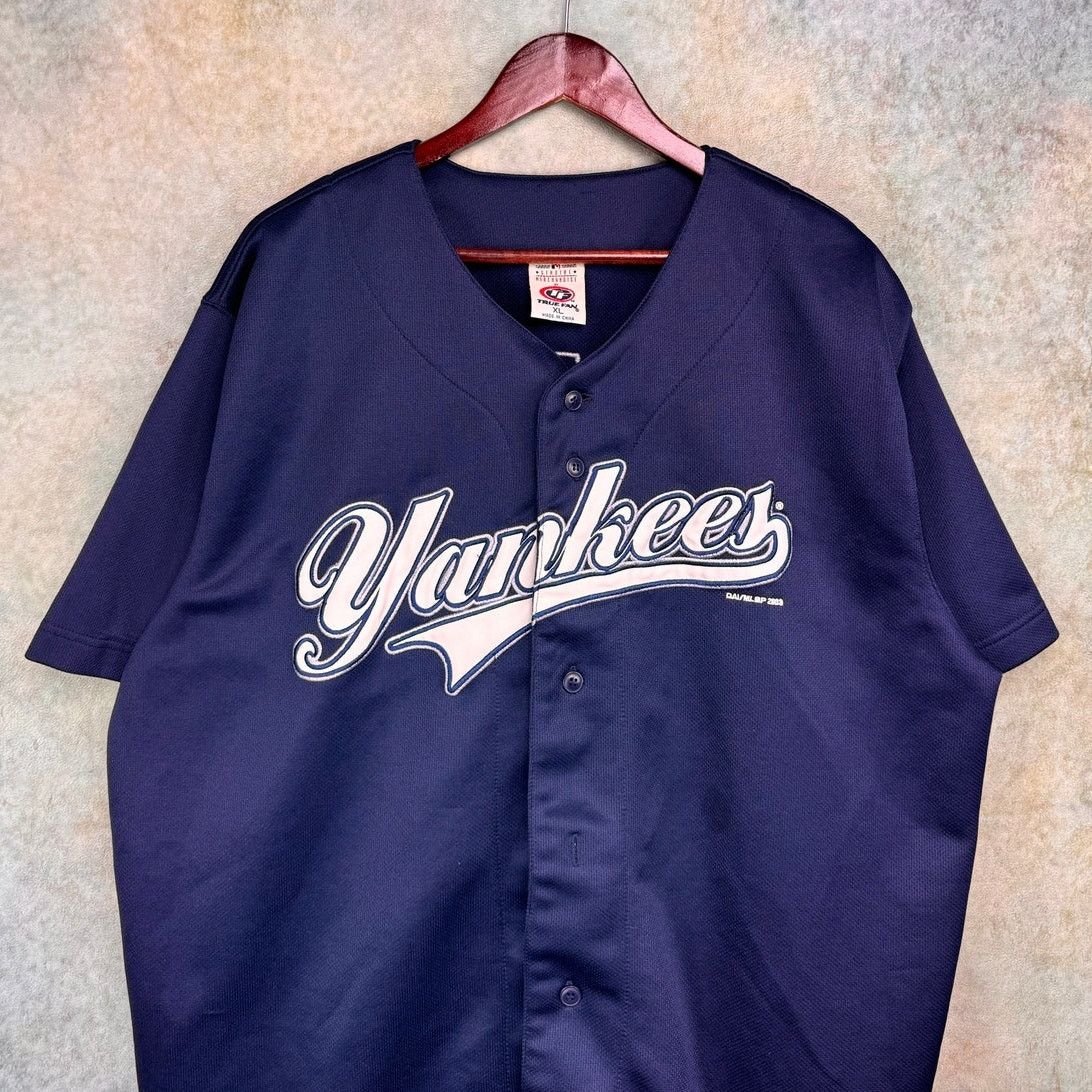 MLB × Vintage 2003 New York Yankees Alfonso Soriano Jersey Sz XL Navy Blue Size US XL / EU 56 / 4 - 3 Thumbnail