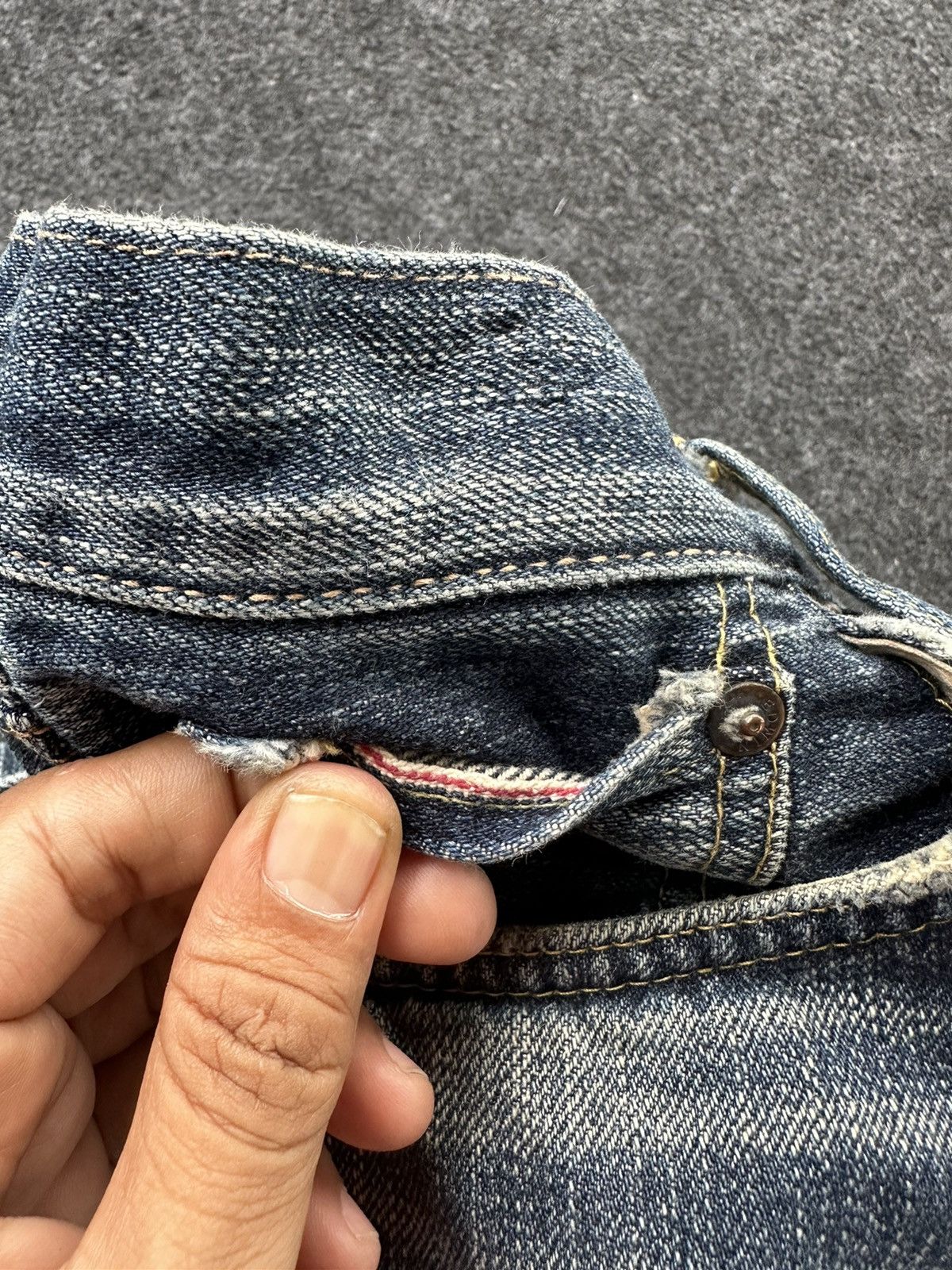 Edwin Vintage Edwin 505zx Orange Tag Selvedge Size 30 D102 Size US 30 / EU 46 - 12 Thumbnail