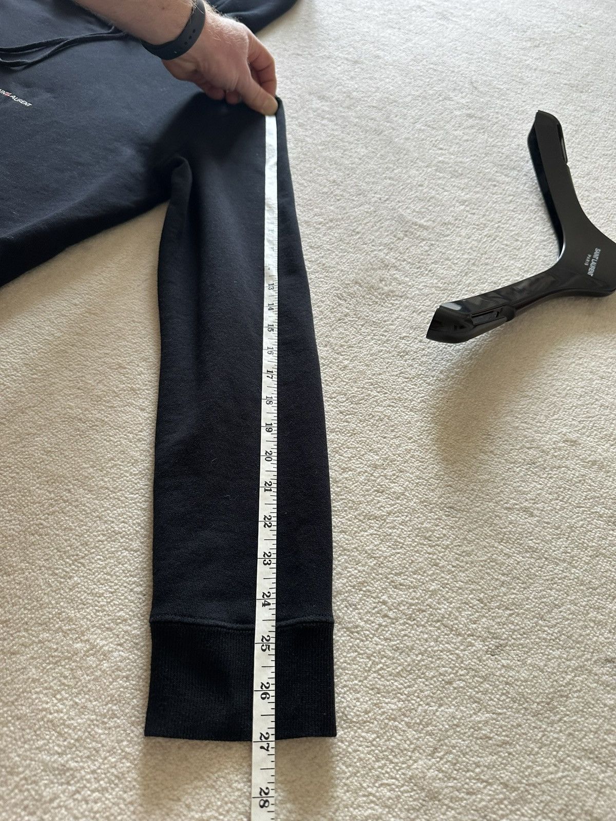 Saint Laurent Paris $990 🤑 Saint Laurent Rive Gauche logo black hoodie Small Size US S / EU 44-46 / 1 - 11 Thumbnail