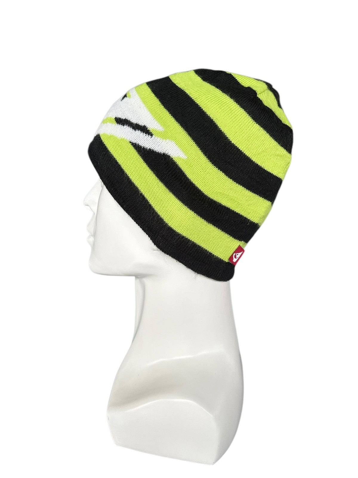 Japanese Brand × Quiksilver × Vintage Quiksilver Big Logo Stripe Beanie Hats Snowcap ☠️☠️ Size ONE SIZE - 2 Thumbnail