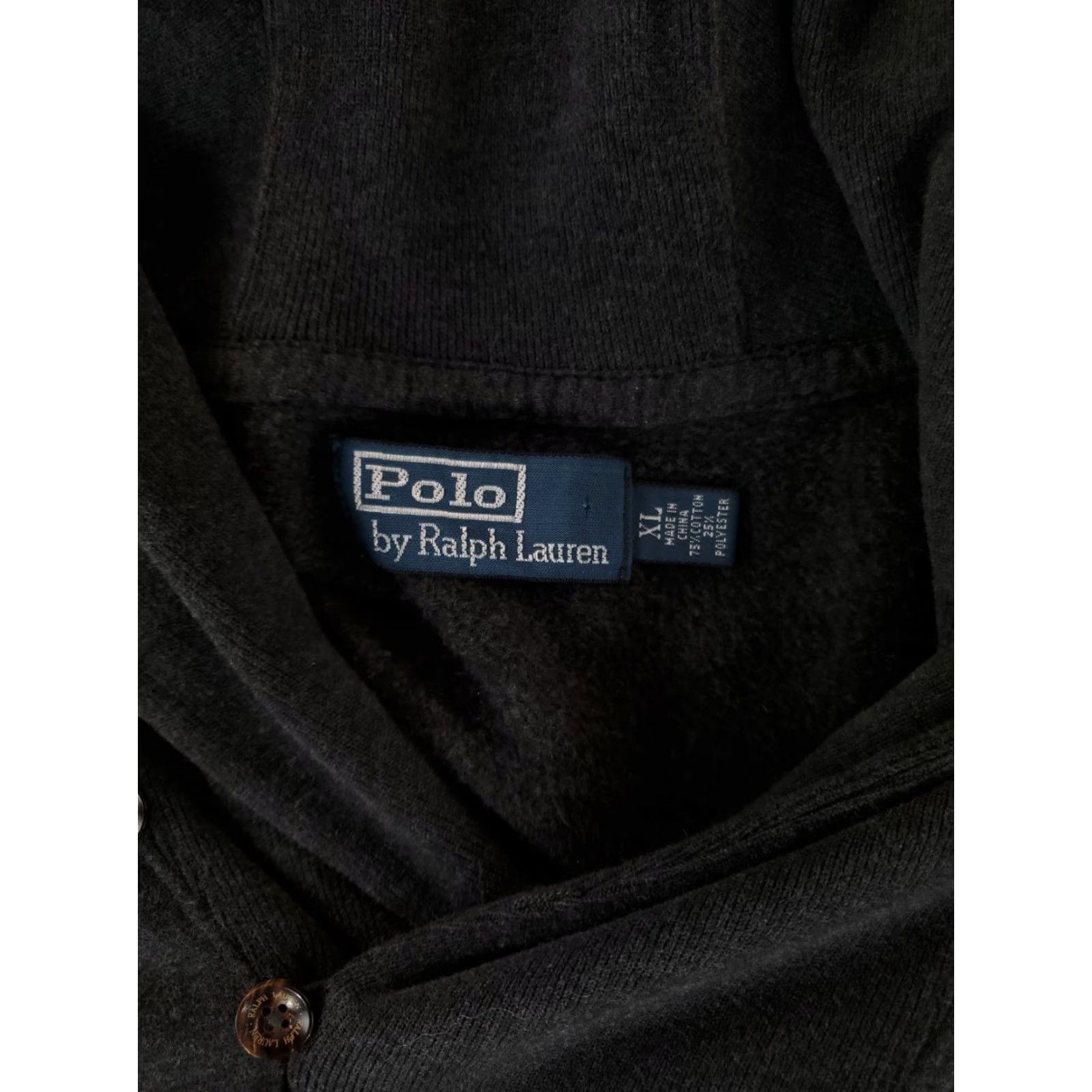 Polo Ralph Lauren Polo Ralph Lauren Sweater Gray Mens XL Cotton Shawl Collar Loop Pullover Size US XL / EU 56 / 4 - 4 Thumbnail