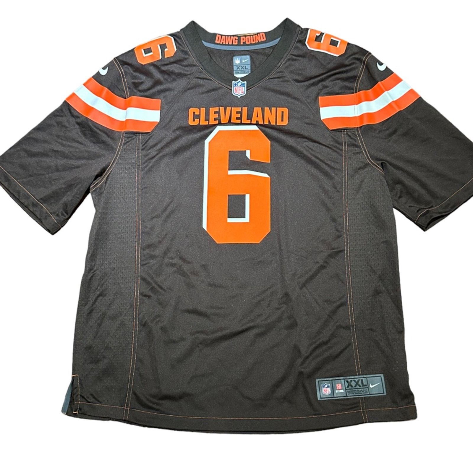 Nike Johnny Manziel Football Jersey Cleveland Browns #2 NFL Orange Men’s sold Medium