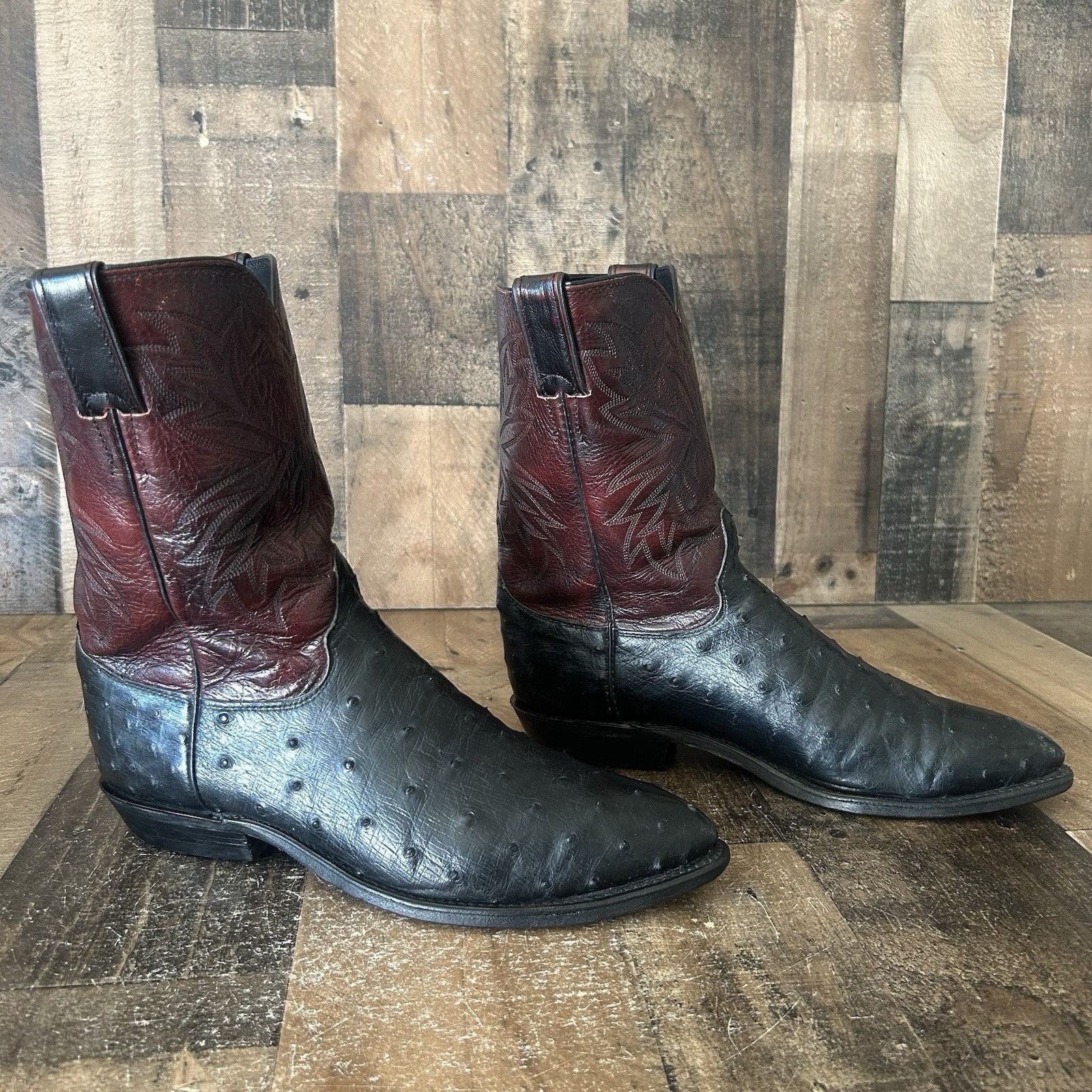 Justin Justin 3012 Full Quill Ostrich Cowboy Boots Mens 10 D Size US 10 / EU 43 - 11 Thumbnail