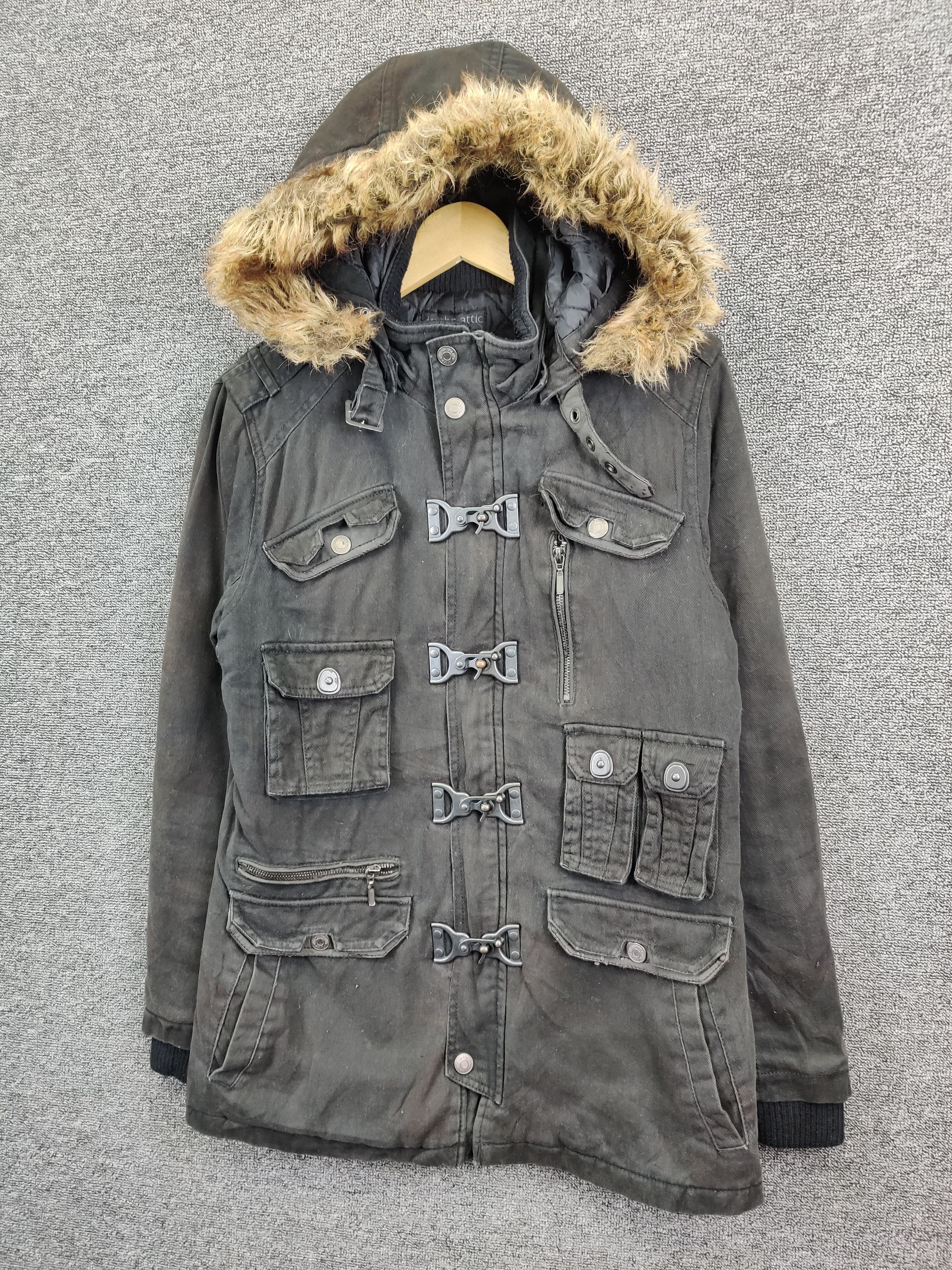 In The Attic Vintage In The Attic Fur Hooded Jacket Like GOA LGB Size US M / EU 48-50 / 2 - 2 Thumbnail