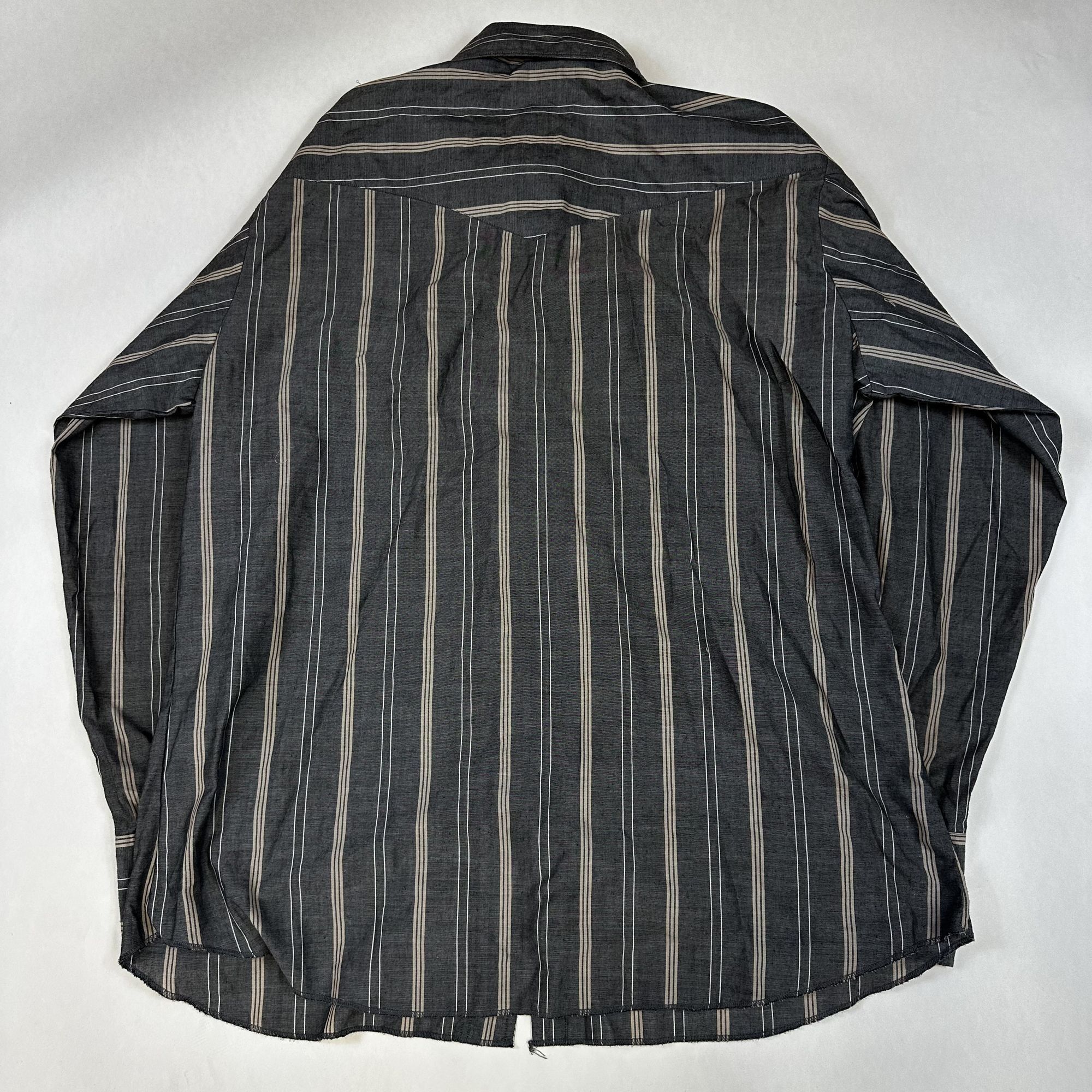 Wrangler Wrangler Mens Black & White Striped Long Sleeve Western Shir Size US L / EU 52-54 / 3 - 2 Thumbnail